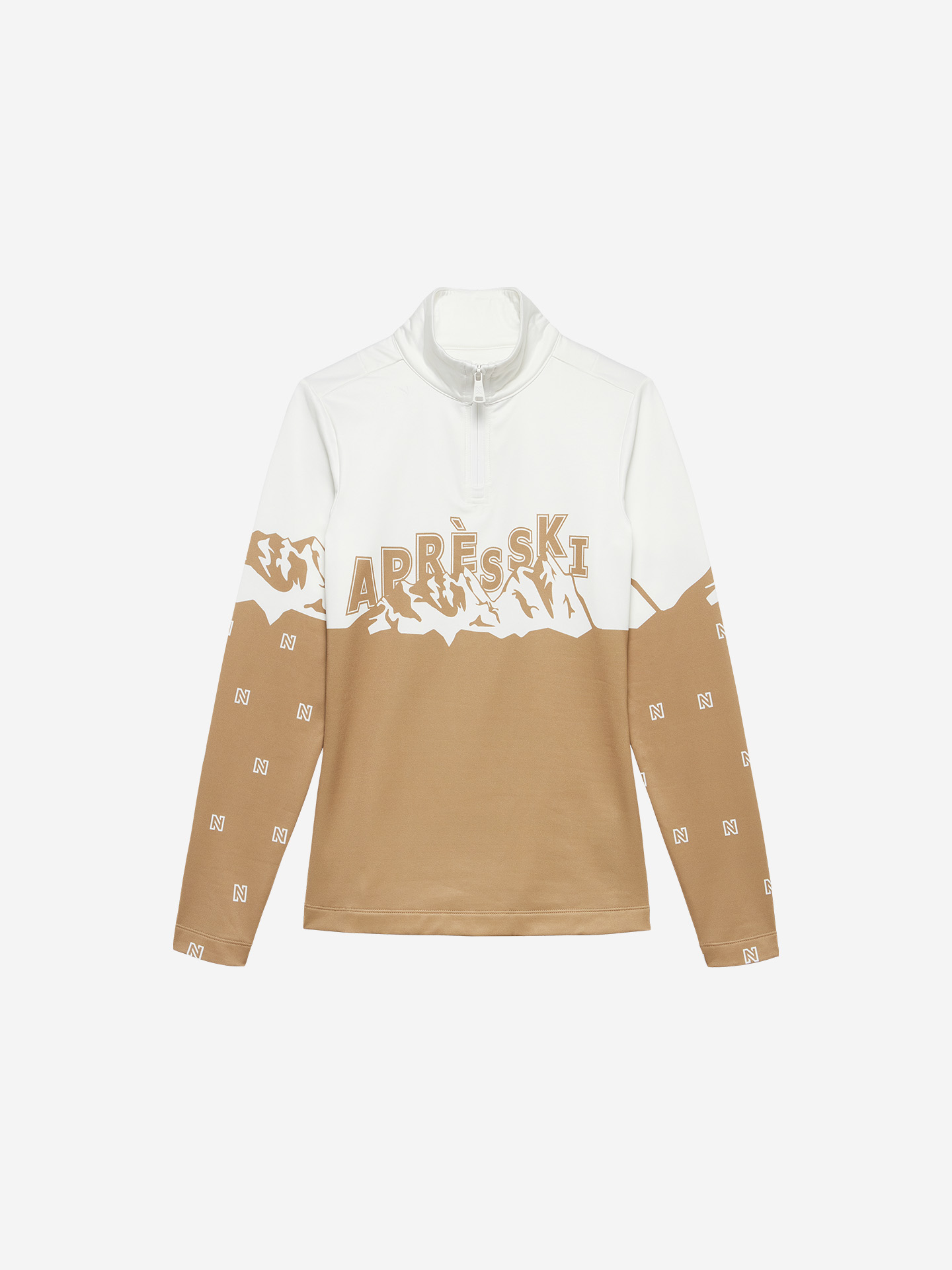 Ski pullover with Apres Ski print