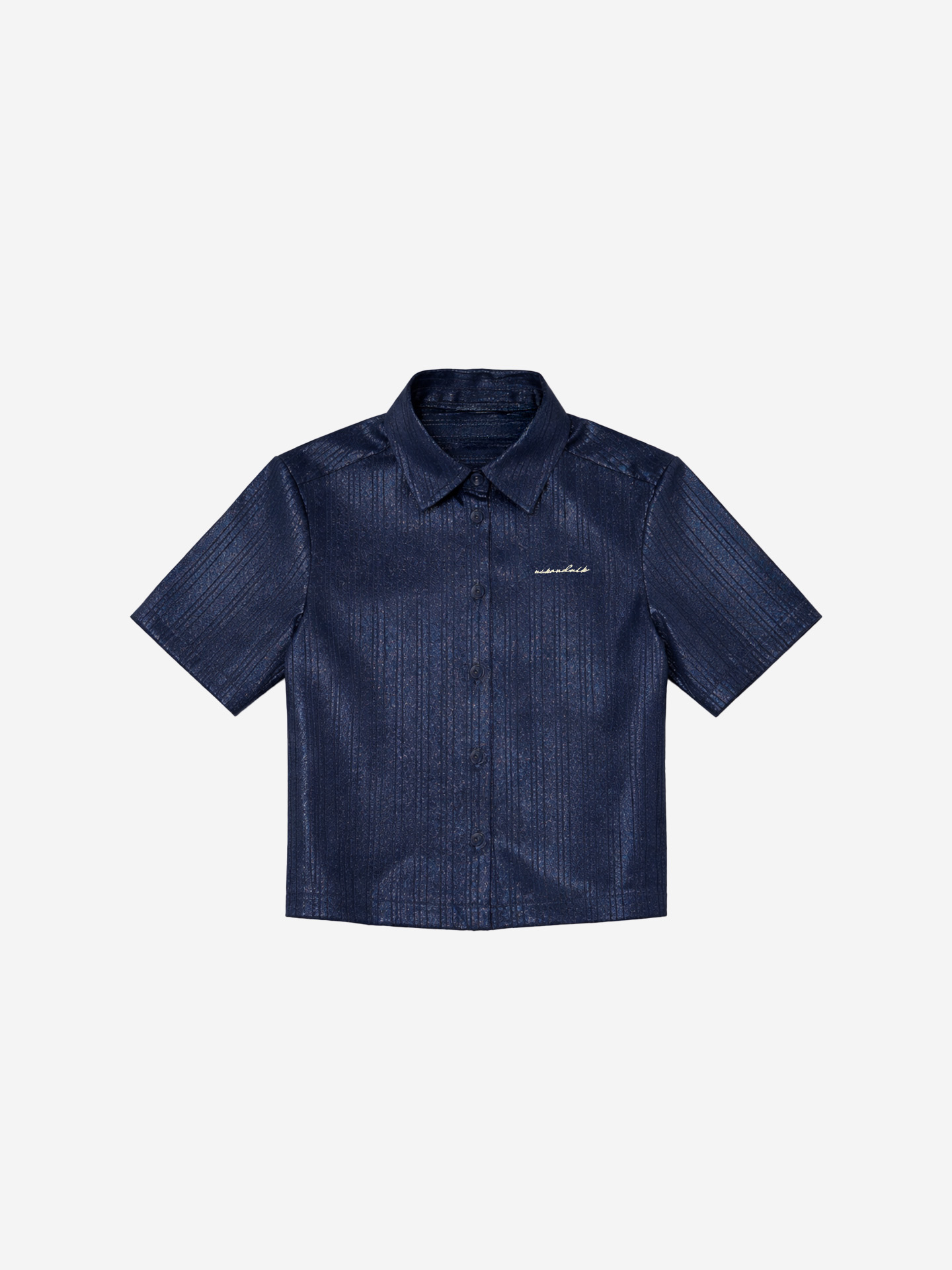 Cropped blouse met glitters