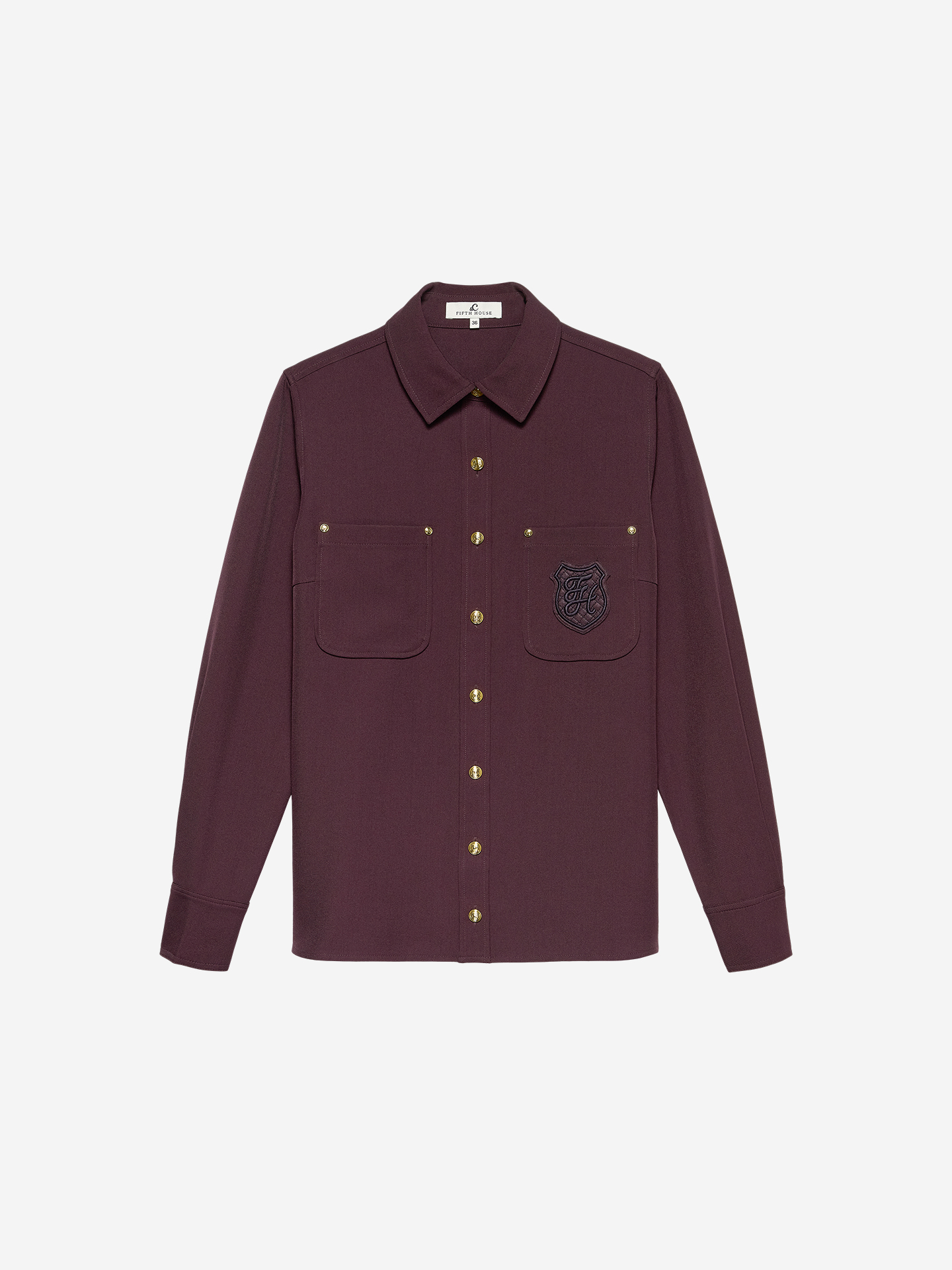 Blouse met logo detail