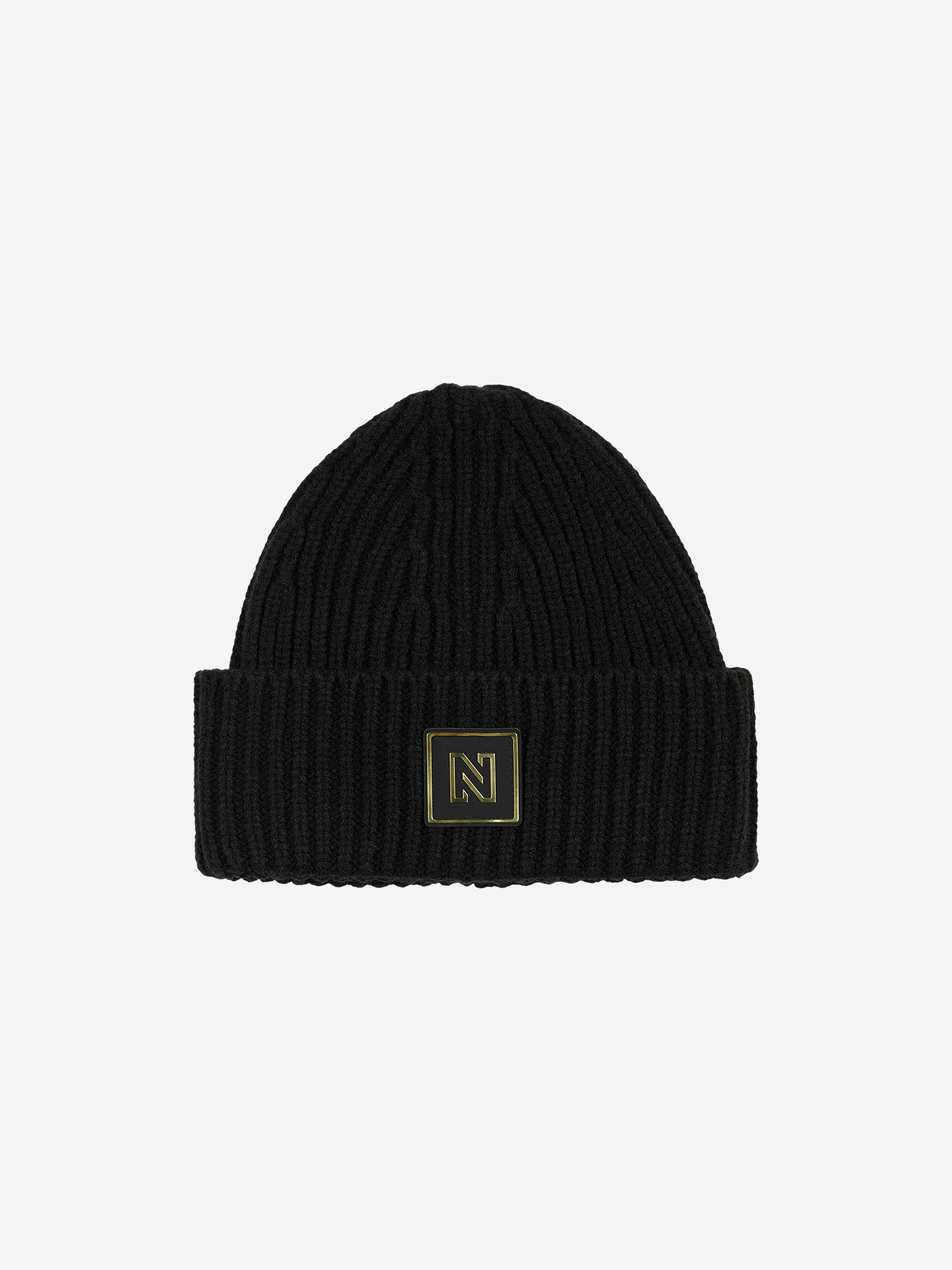 Knitted beanie with logo