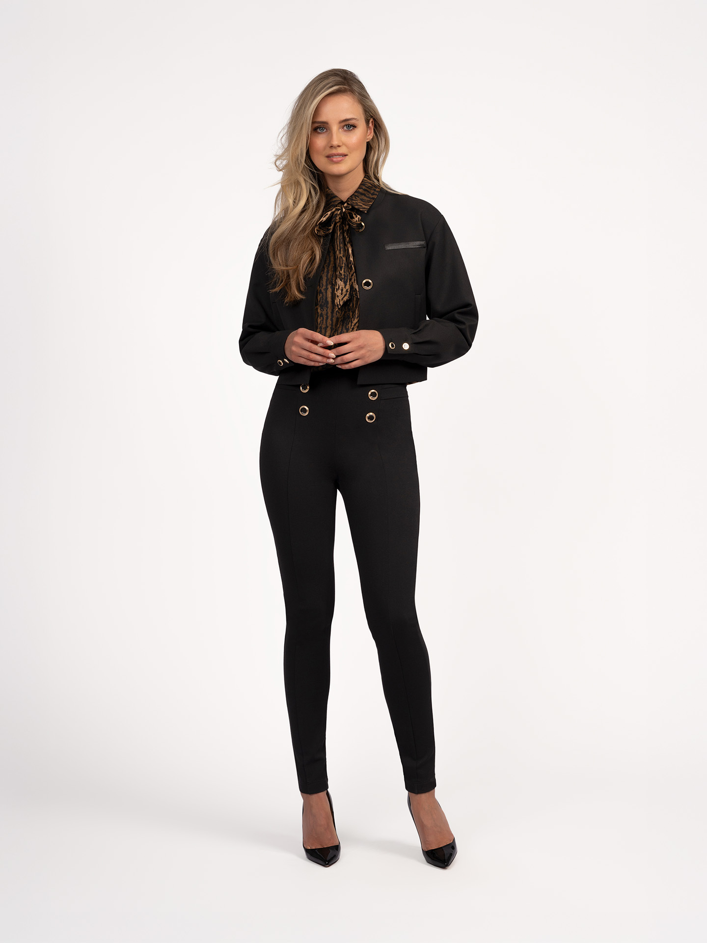 Treggings with button details