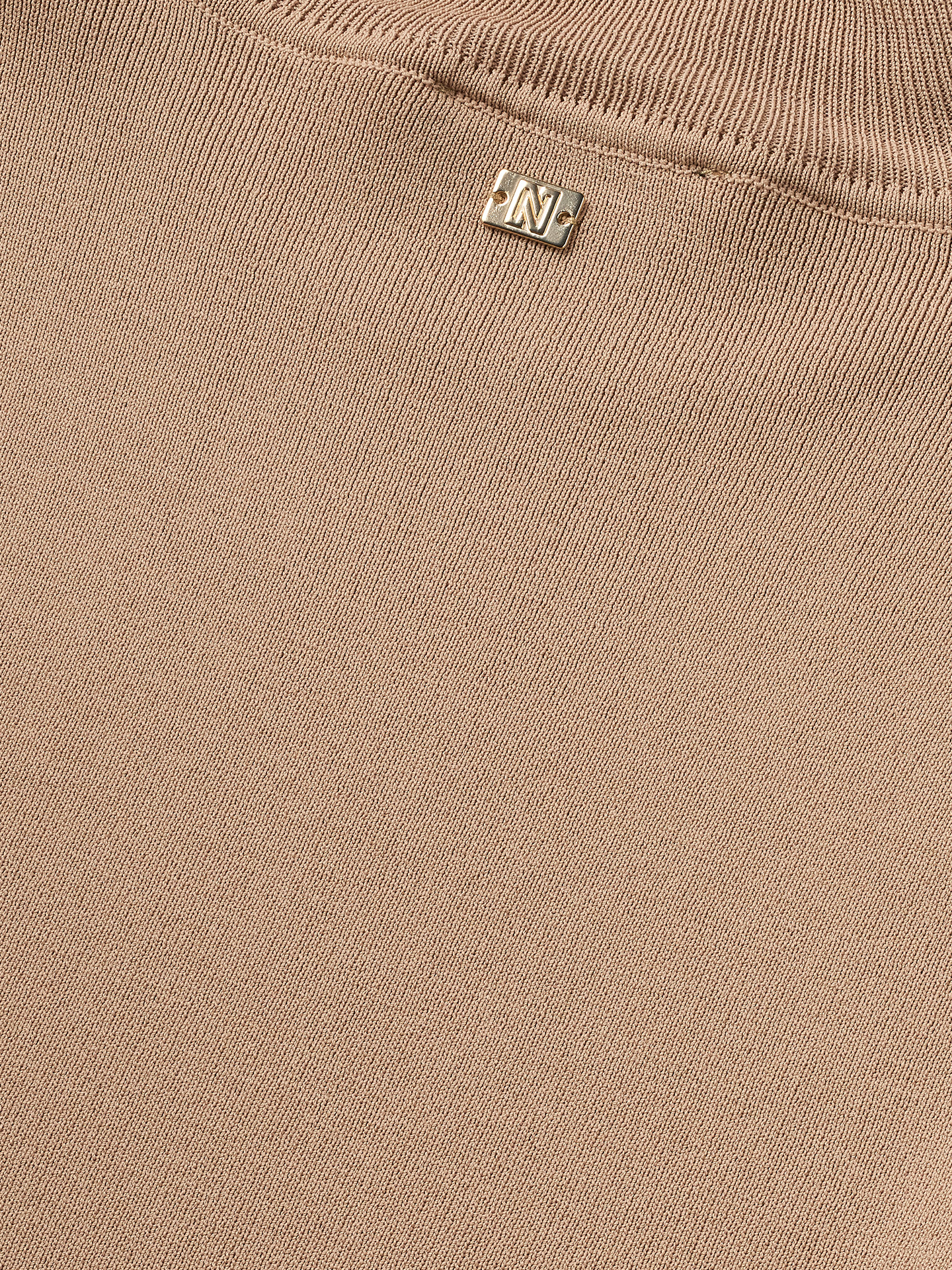 Ribbed top with turtleneck