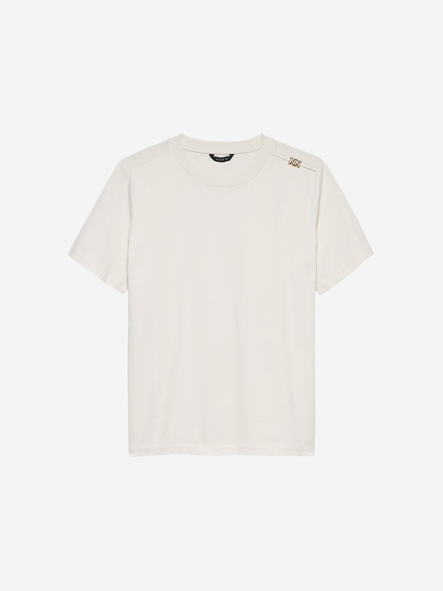T-shirt met logo detail