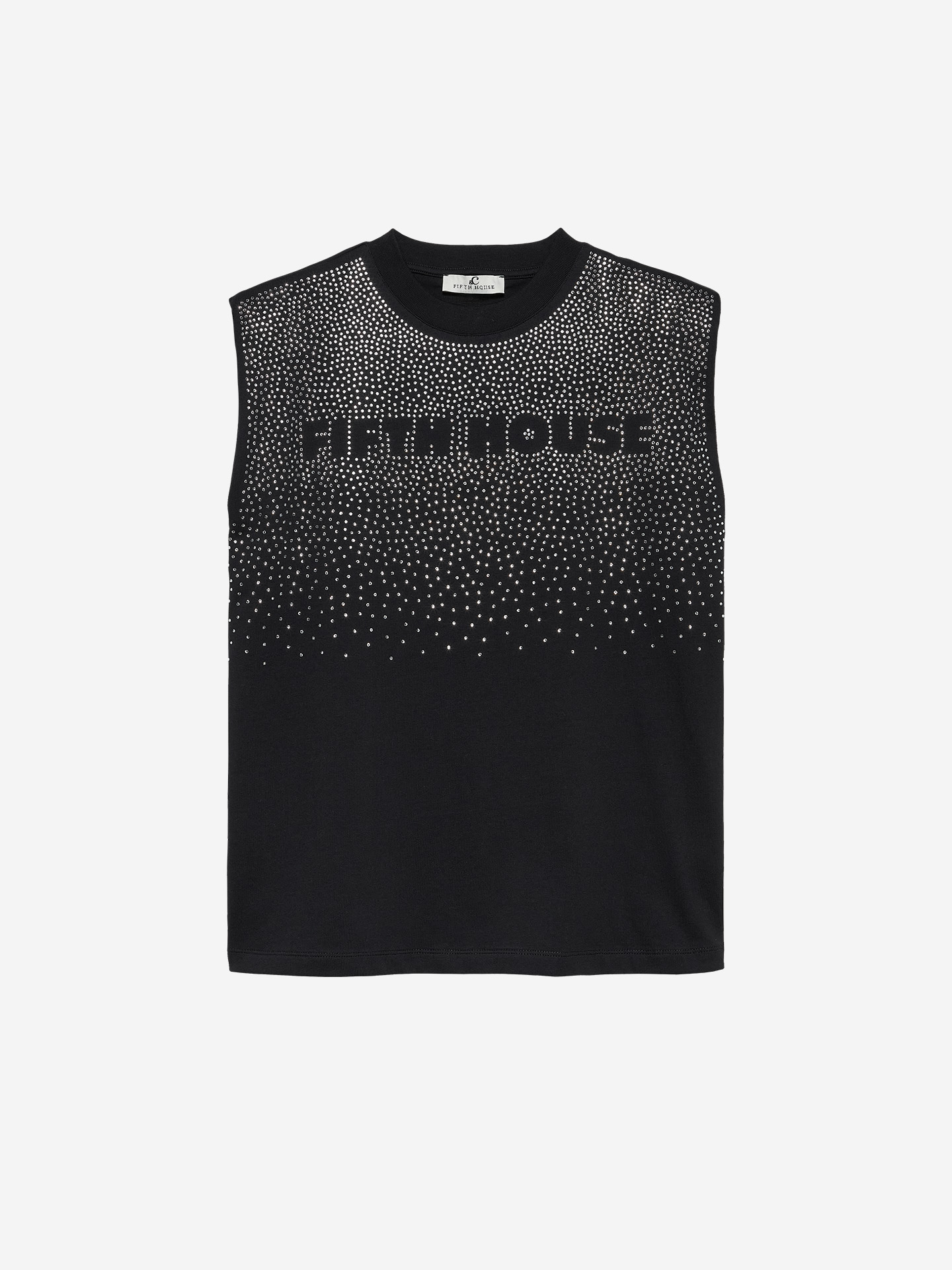 T-shirt with rhinestones