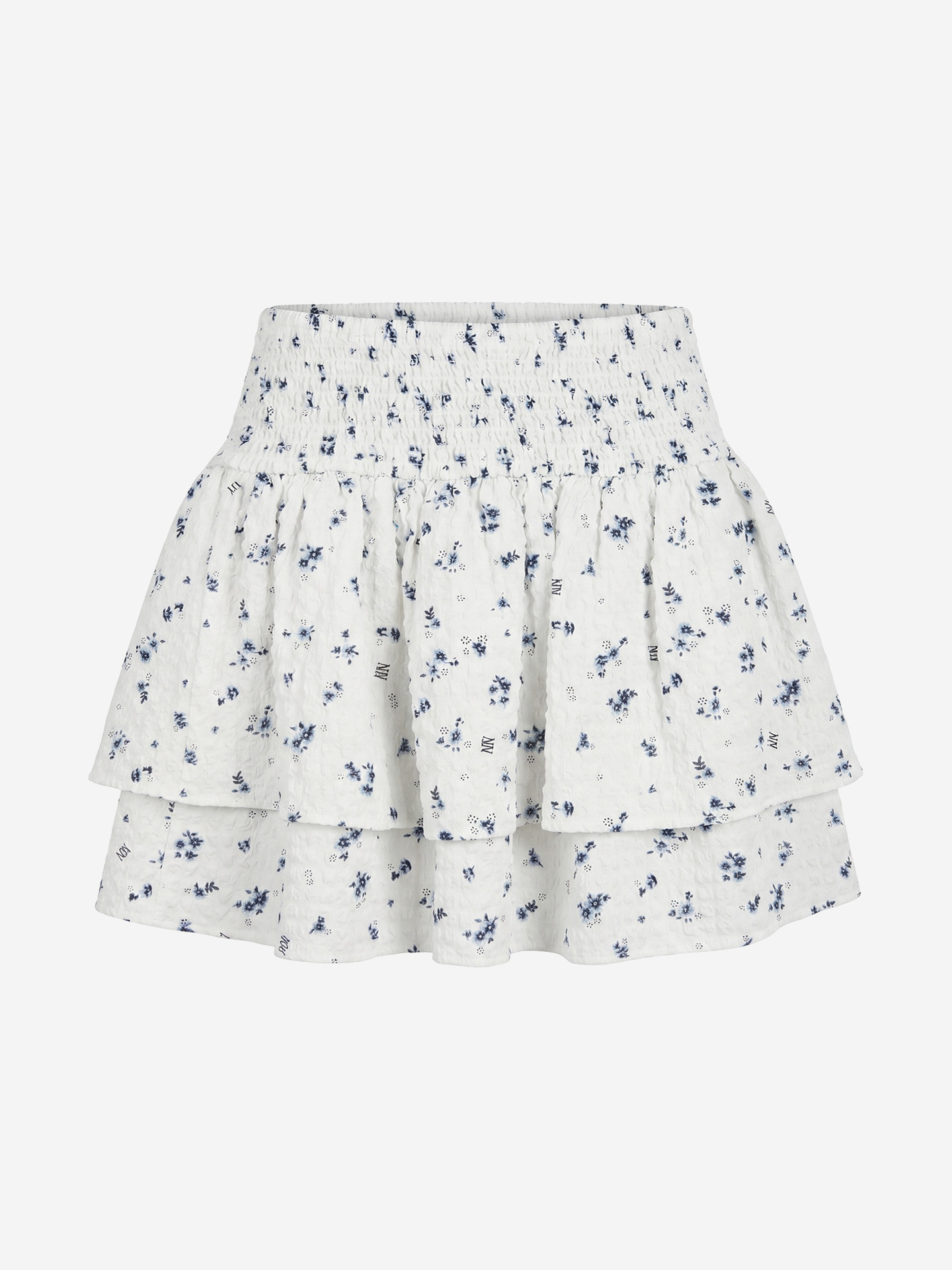 Floral print skirt with smock