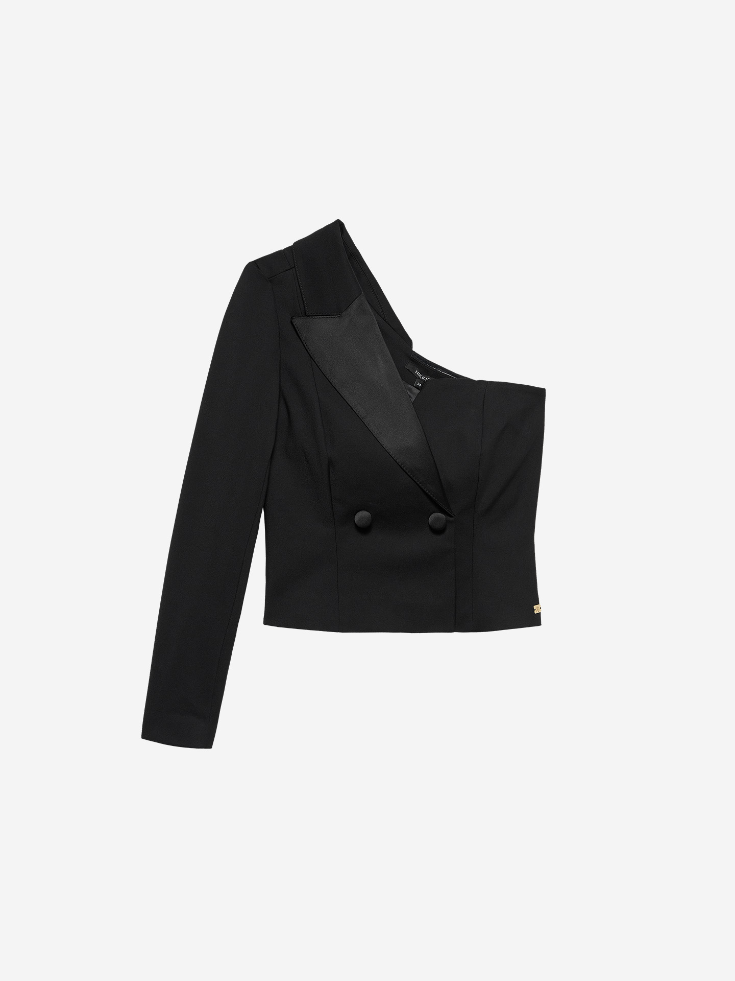 One shoulder blazer top