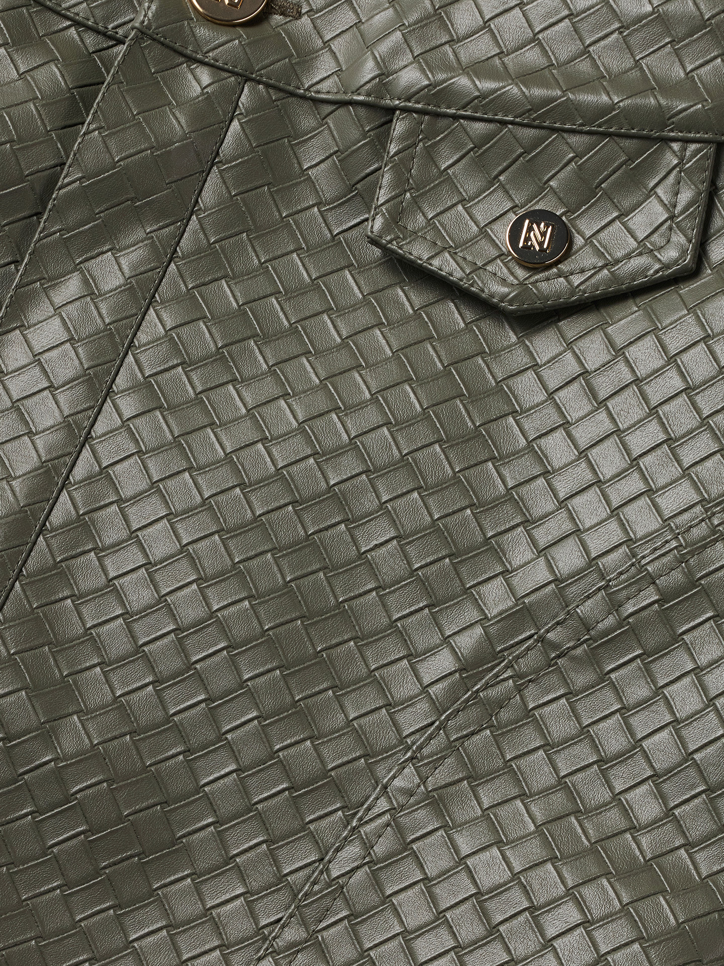 Hania Woven PU Skirt