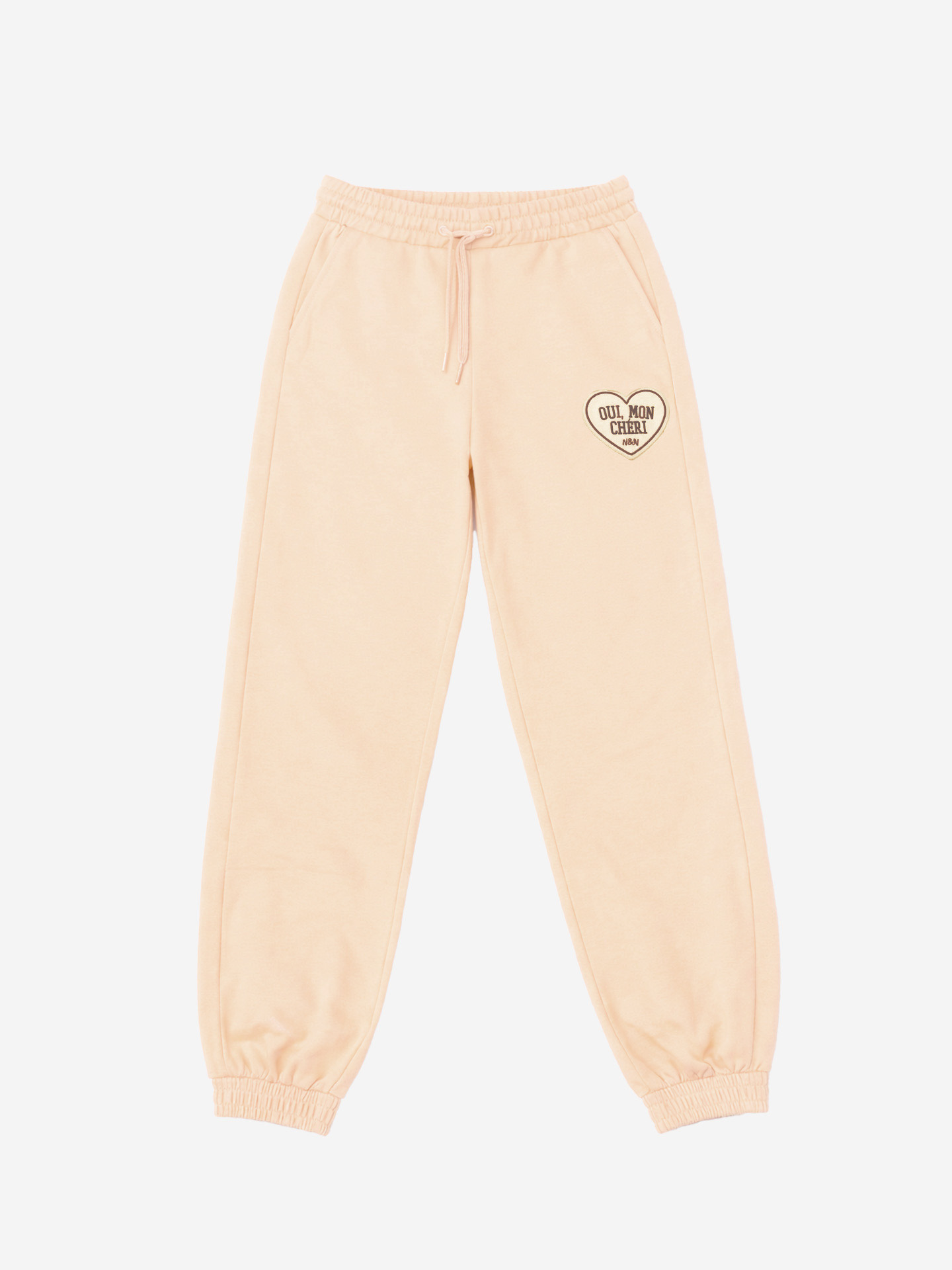 Jogging pants with embroidered logo