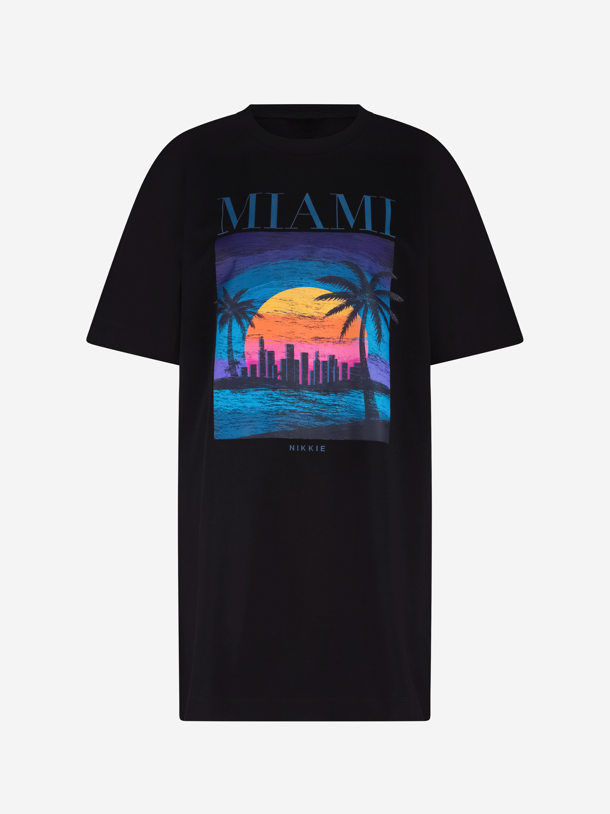 Graphic print t-shirt dress