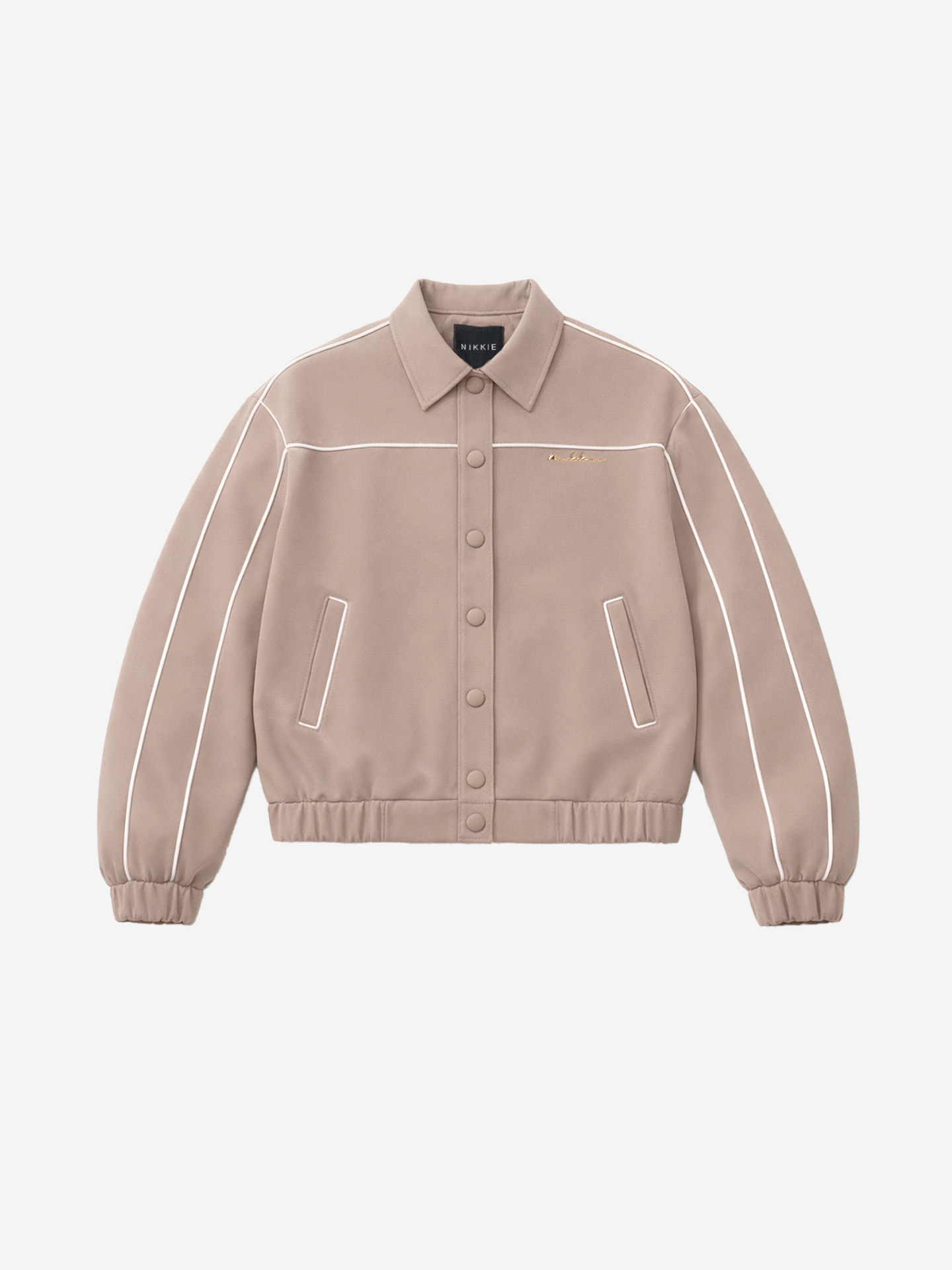 Jacket with white piping