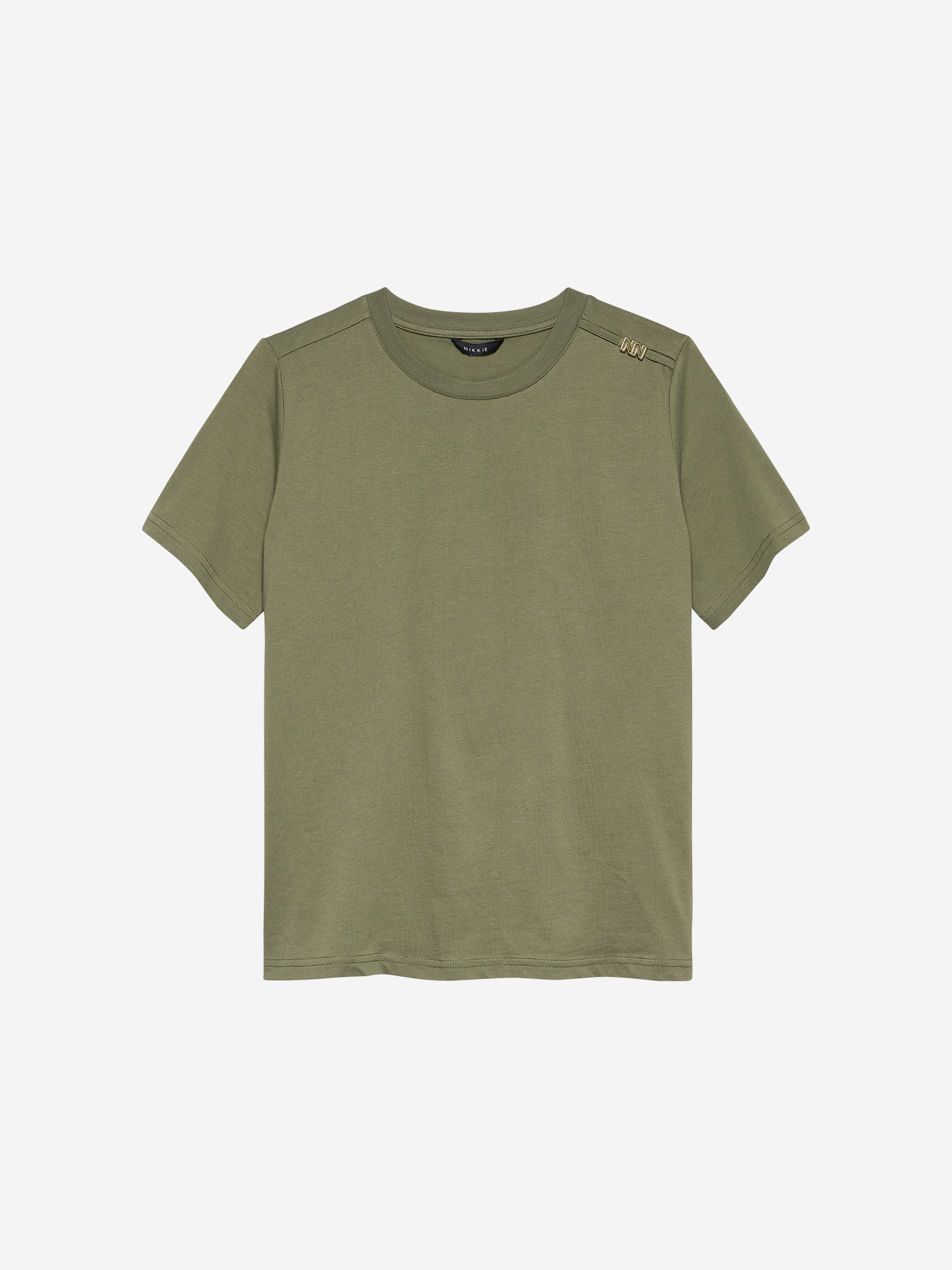 T-shirt met logo detail