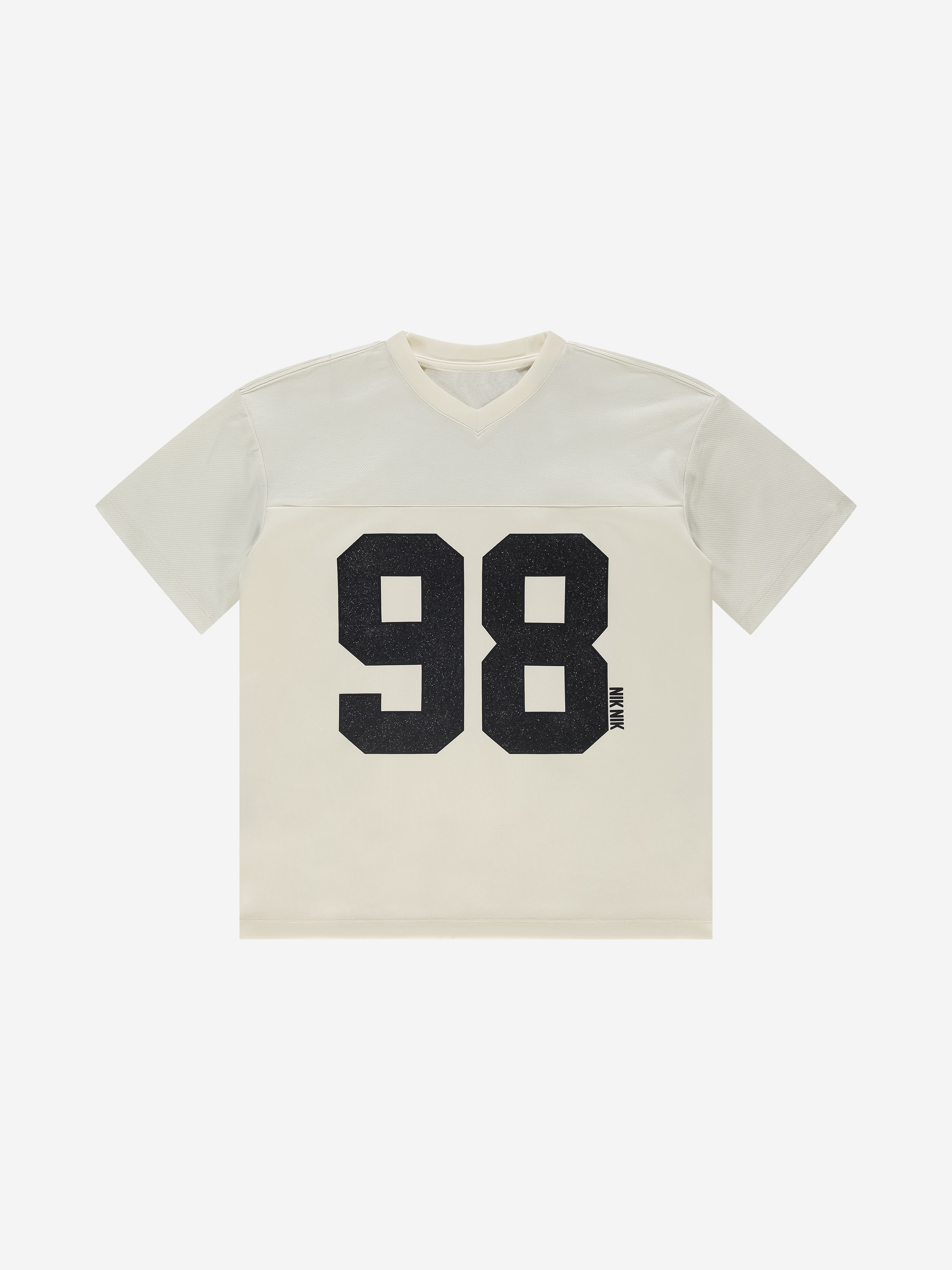 Loose-fitting varsity T-shirt with graphic print