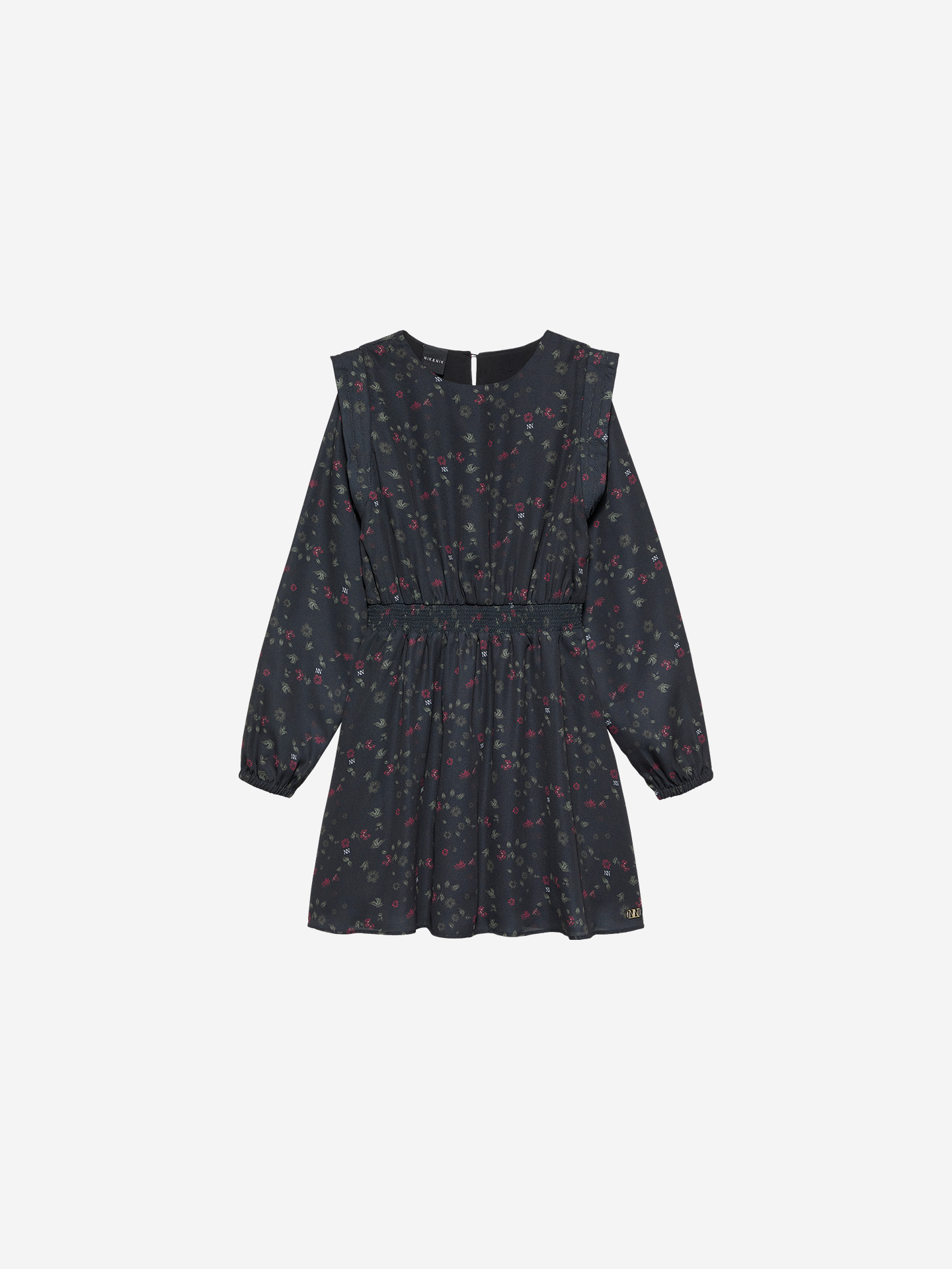 Dress with subtle leopard print