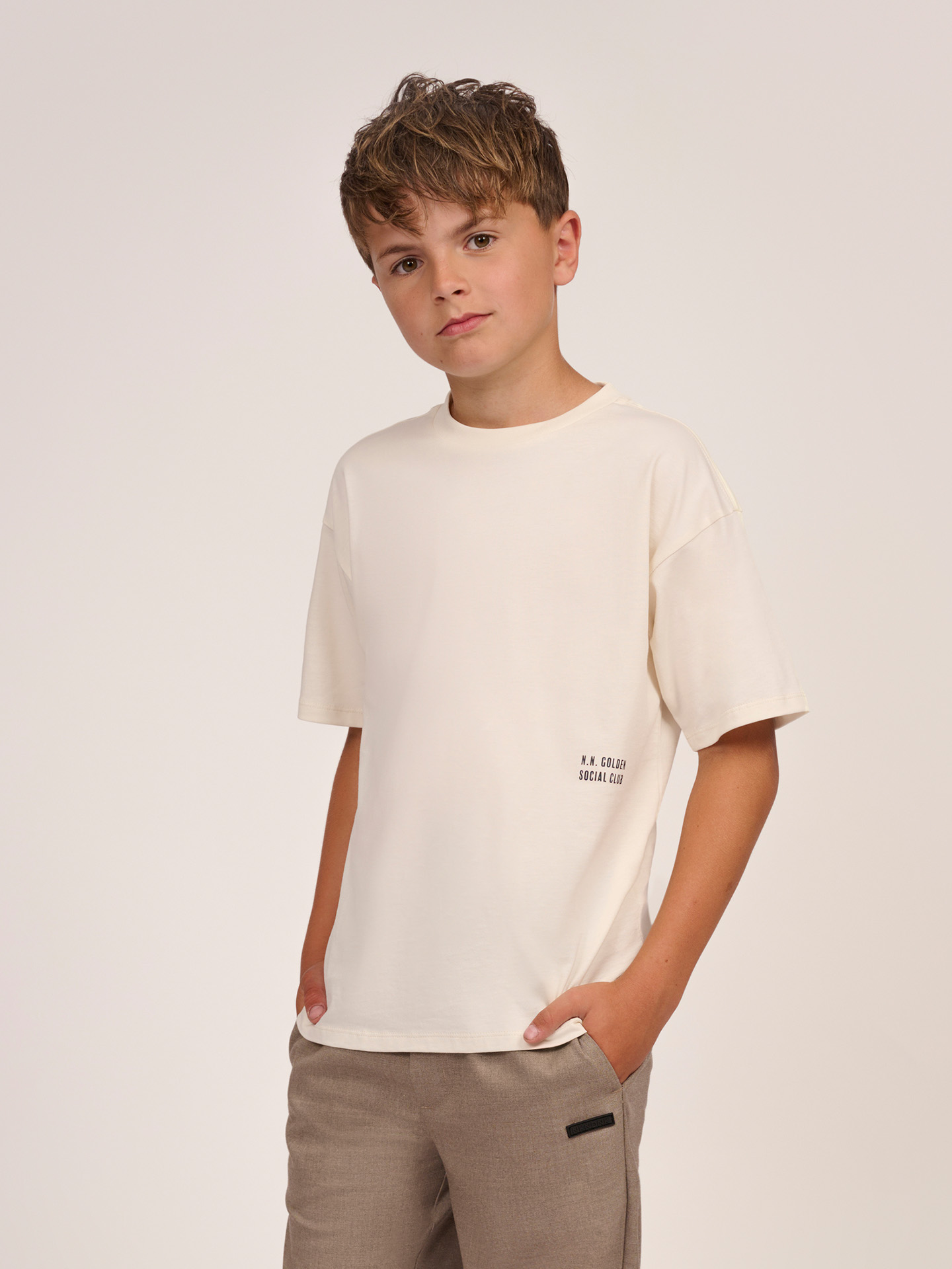 Oversized T-shirt with text print