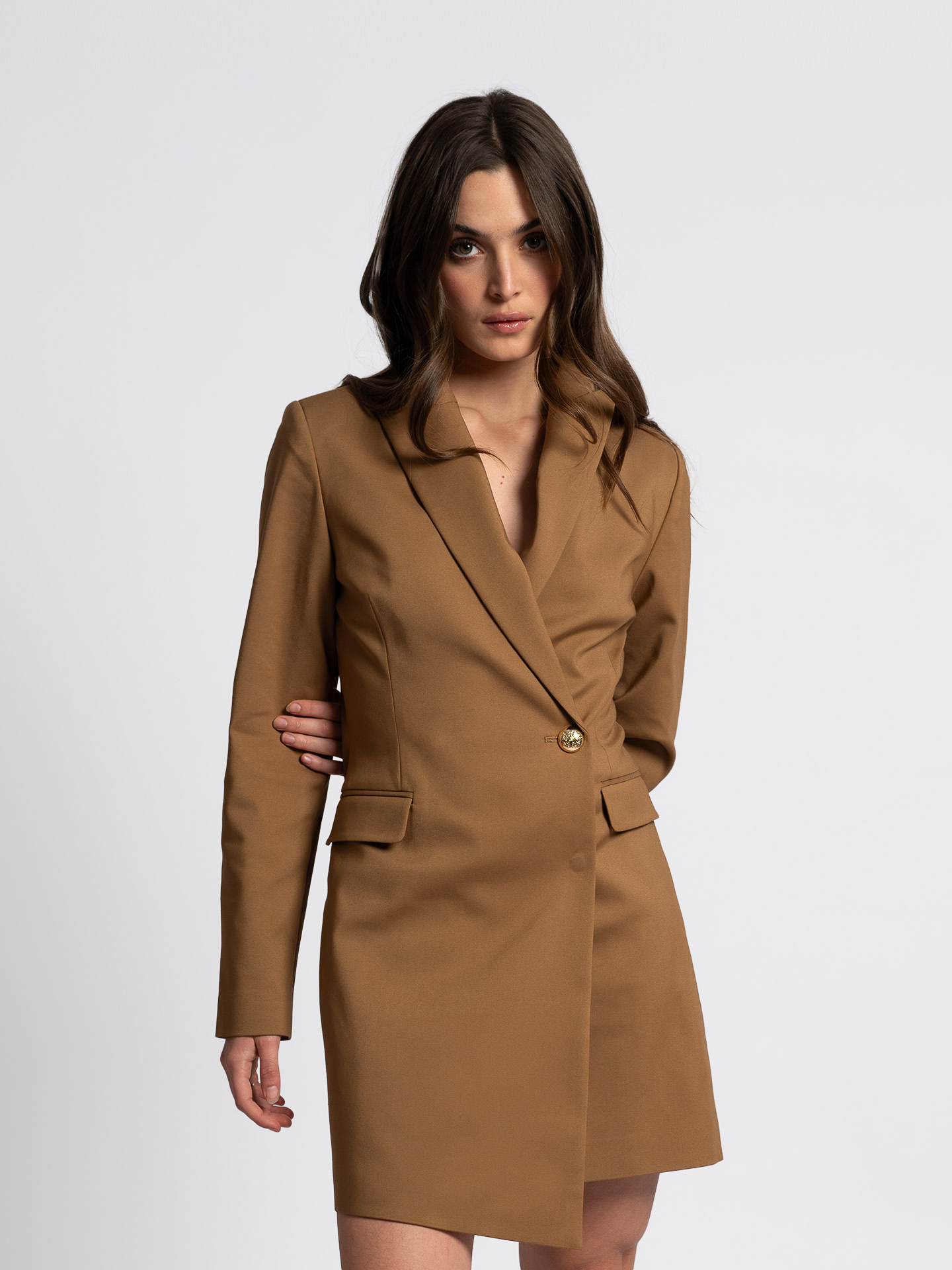 Asymmetrical blazer dress