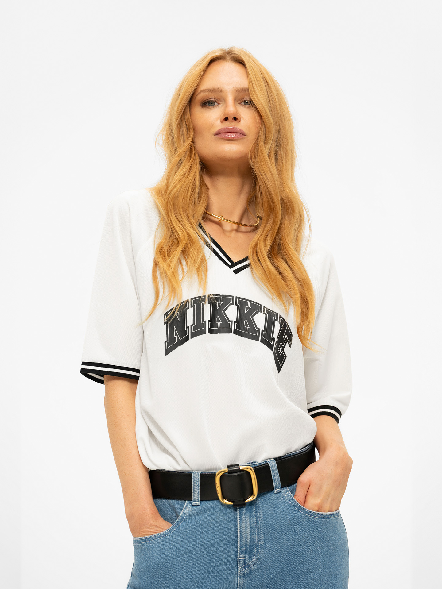 Varsity T-shirt with logo