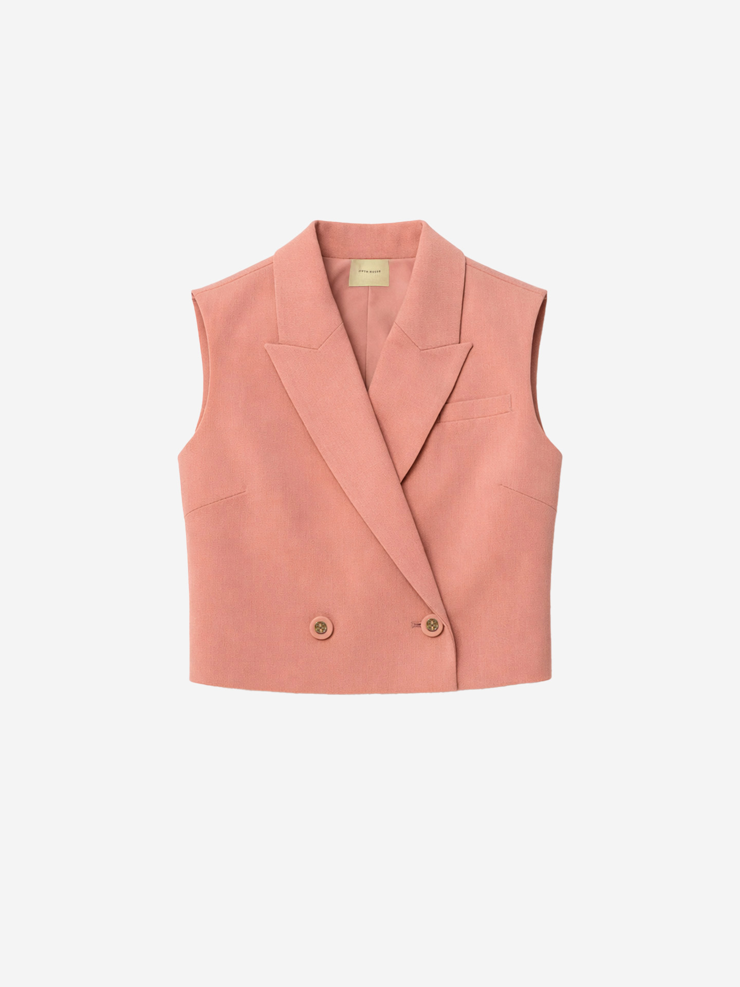 Mouwloze blazer top