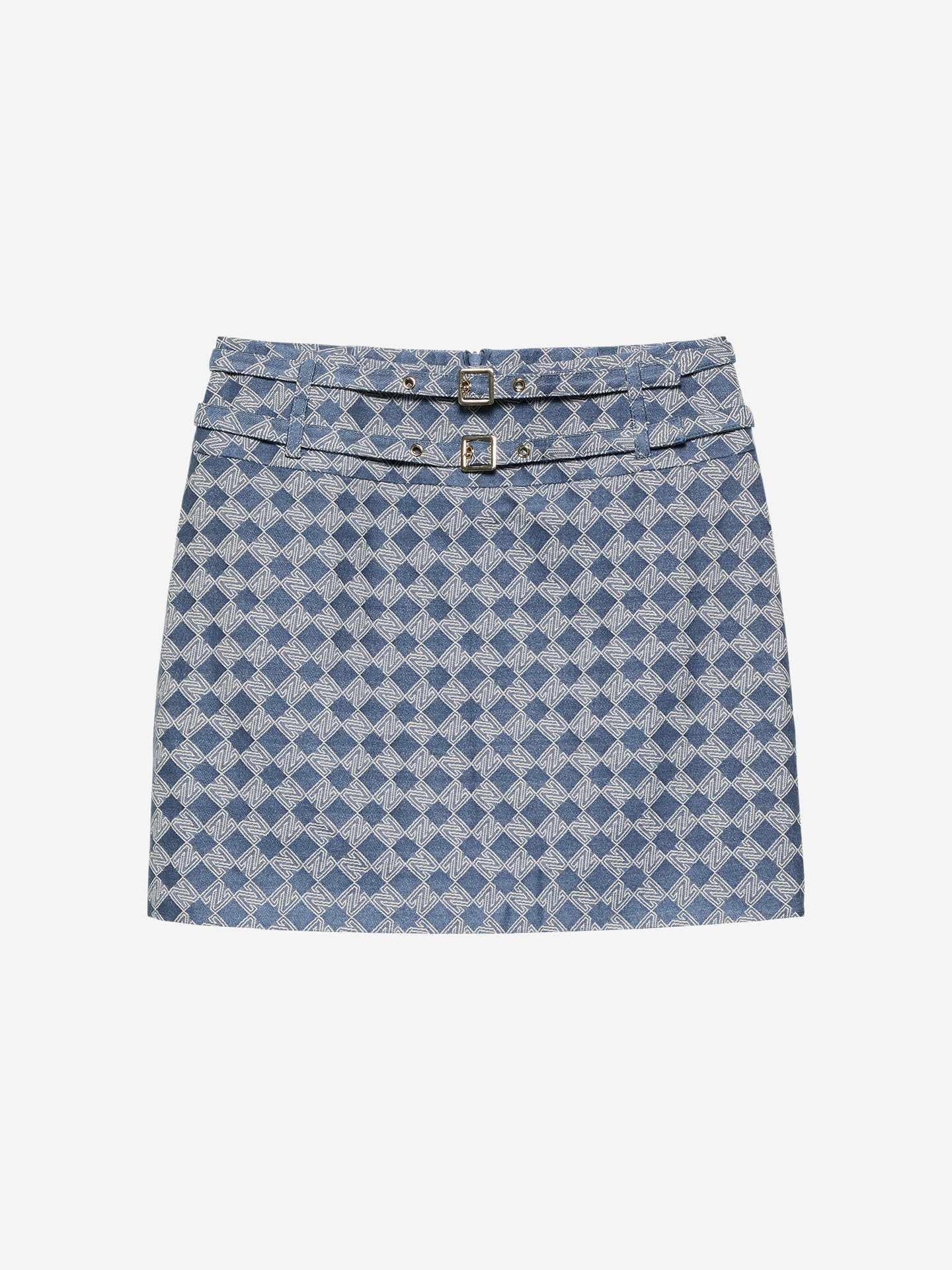 Rok met logo print en riemen