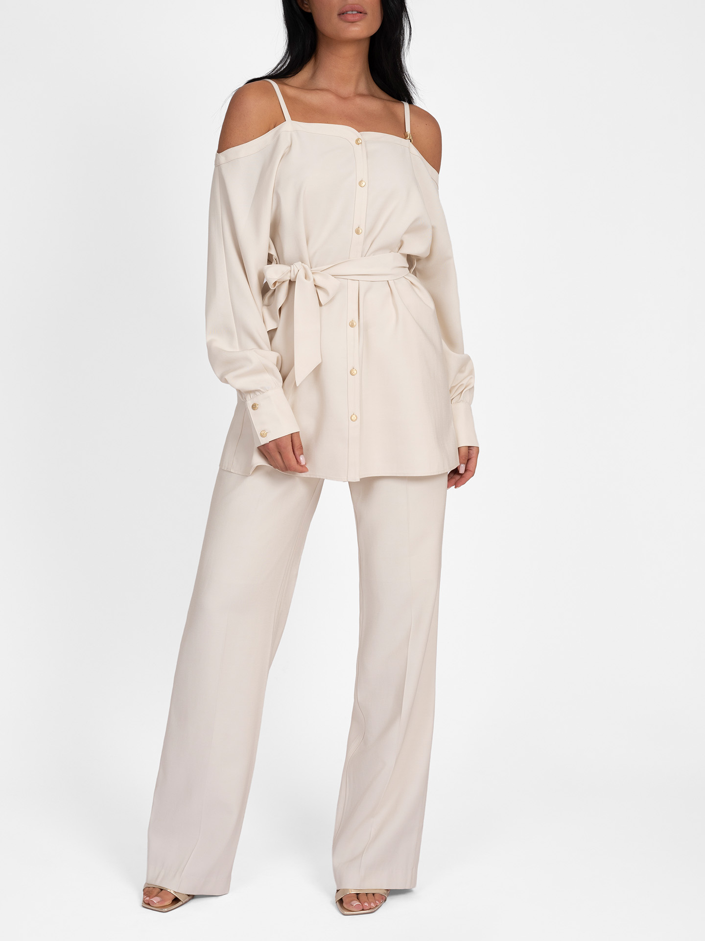 Pants with elastic waistband