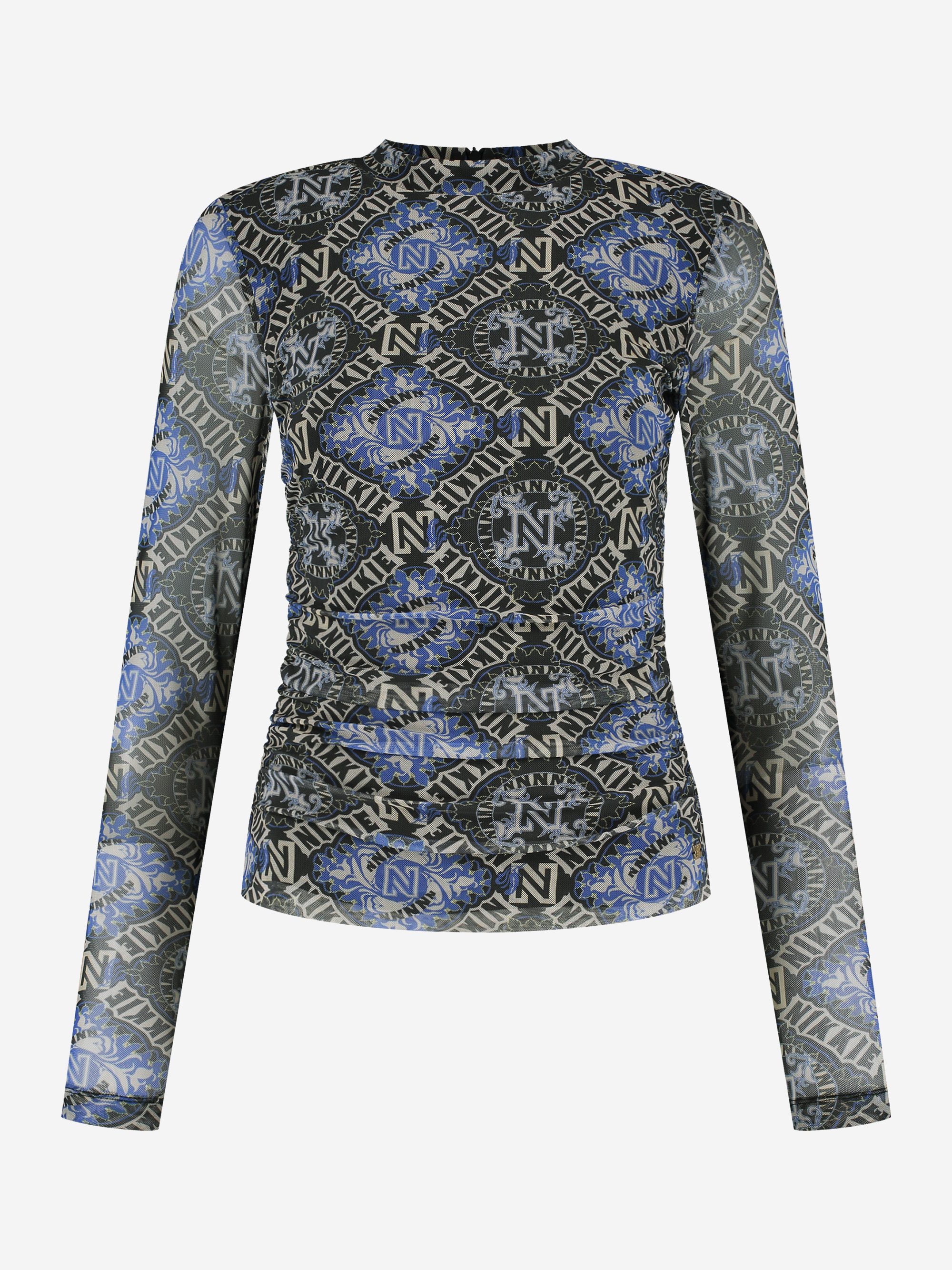 Mesh top with NIKKIE logo pattern