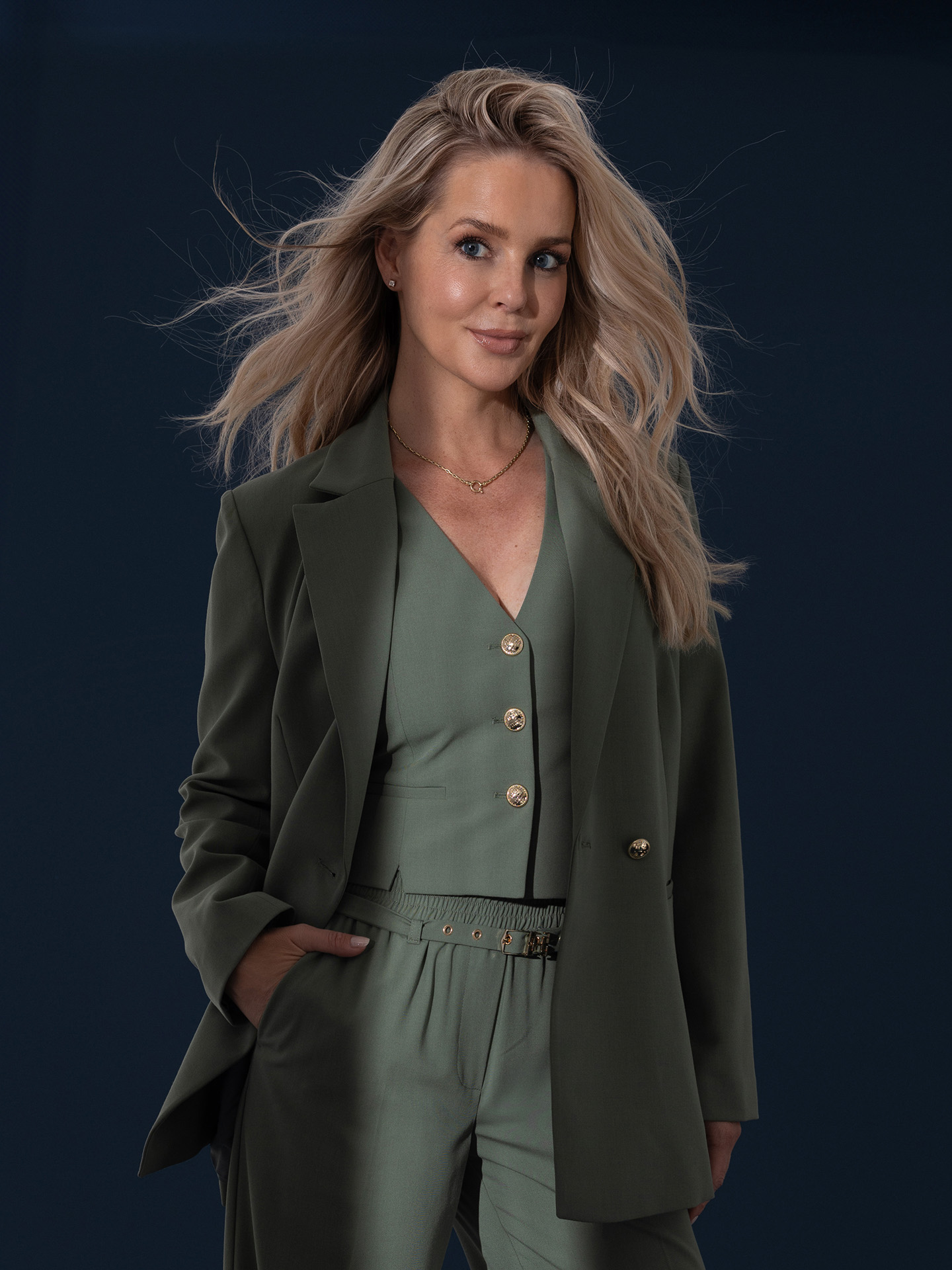 Waistcoat with adjustable waistband