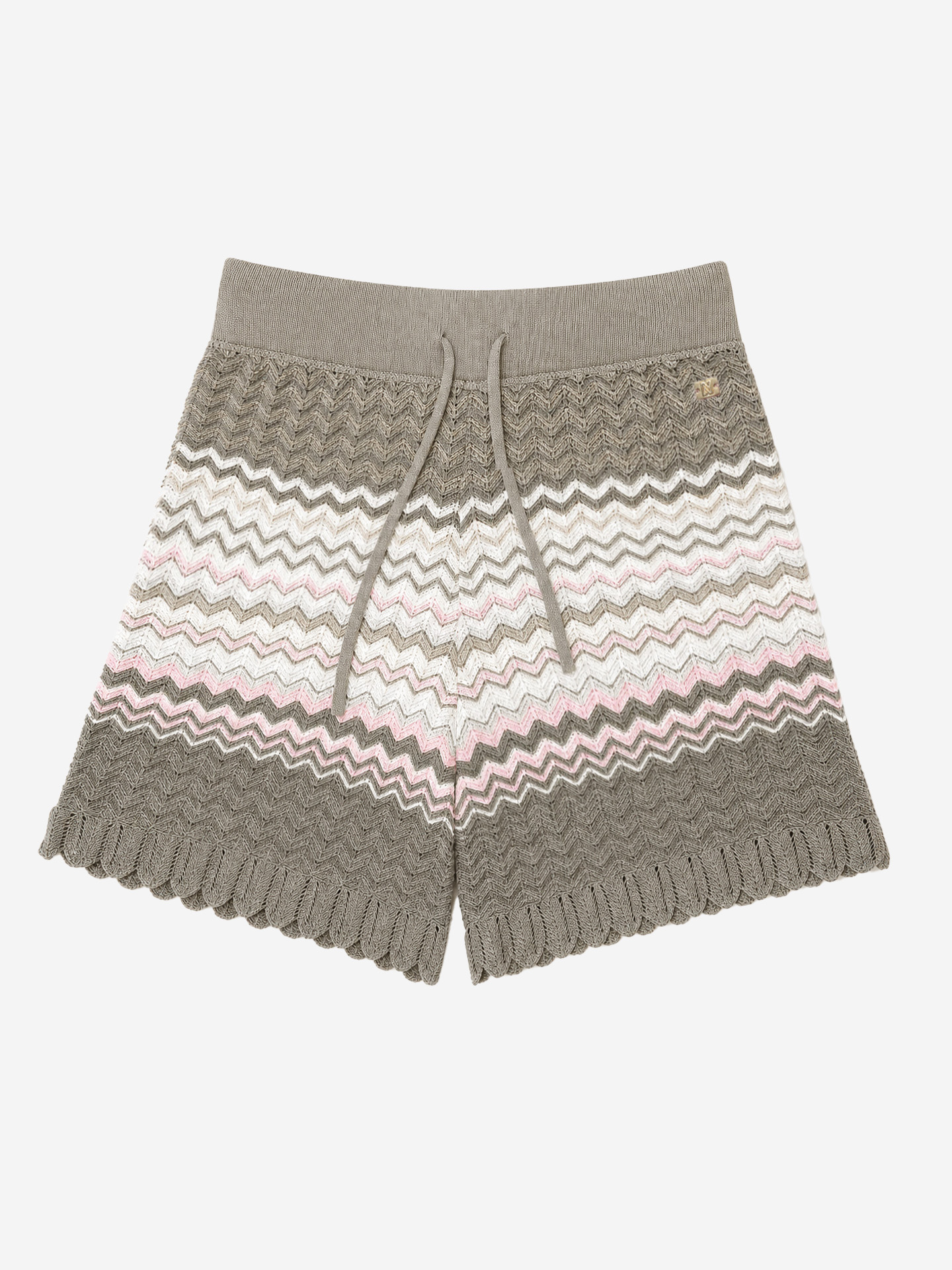 Short met zigzagpatroon