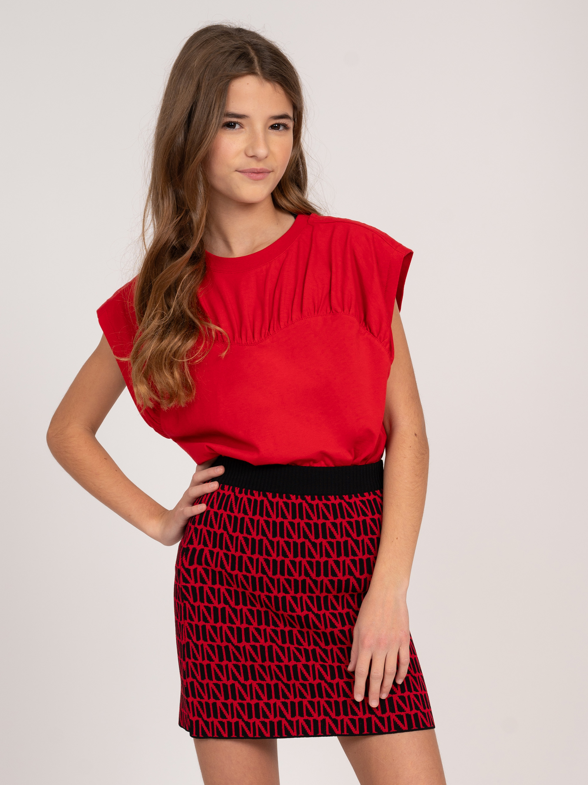 T-shirt with boxy fit