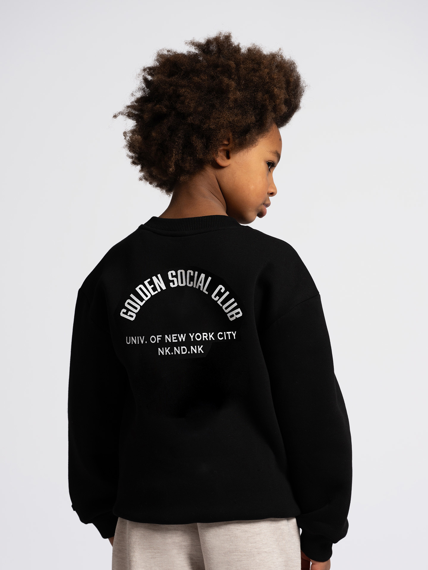 Oversized sweater with logo print