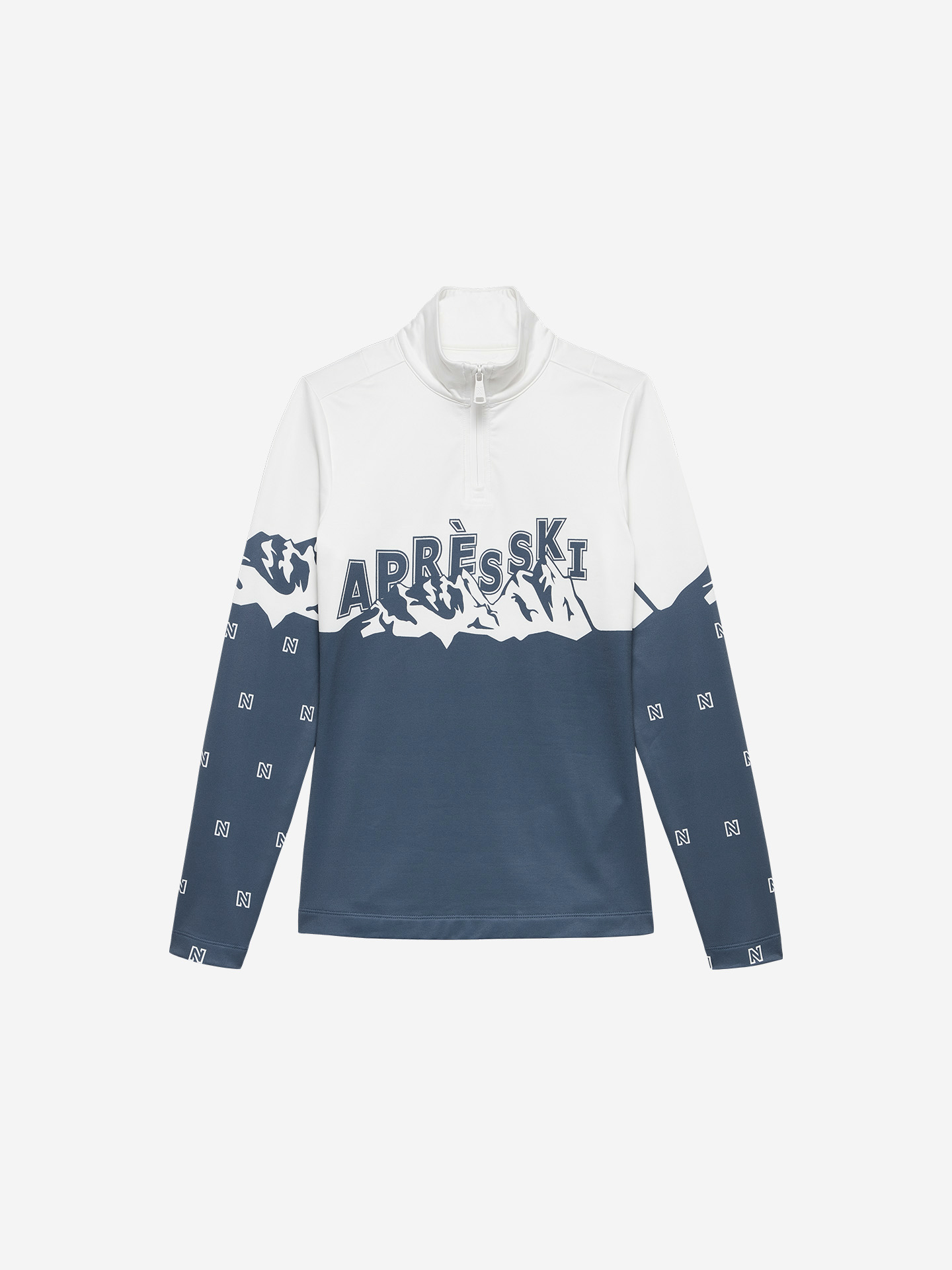 Ski pullover with Apres Ski print