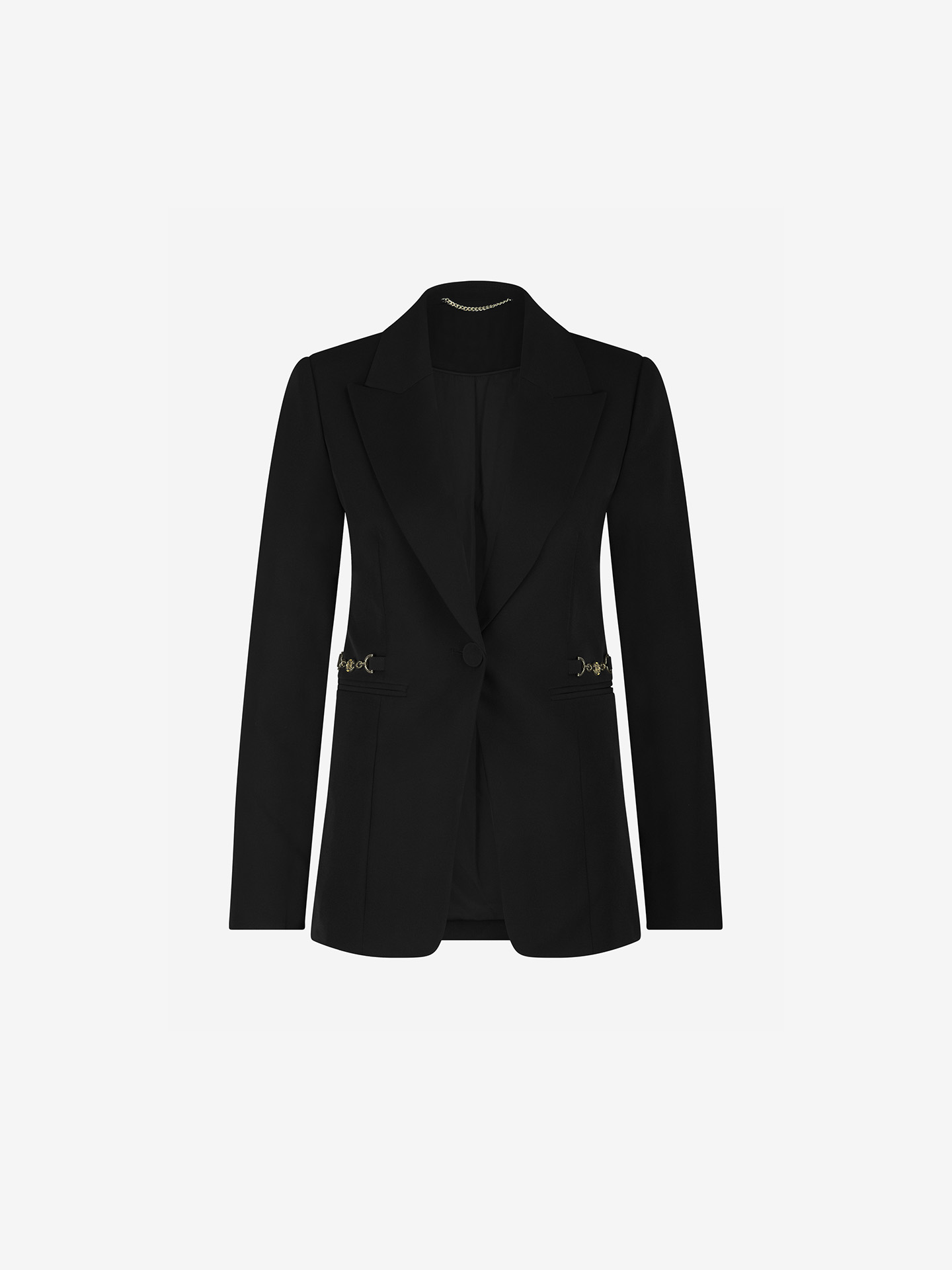 Klassieke blazer met kettingdetails