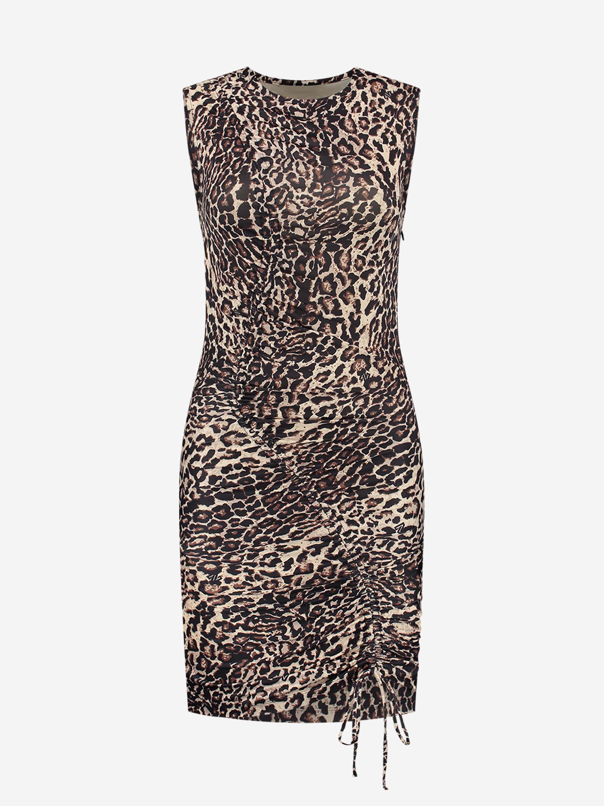 Aansluitende jurk met trekkoord  