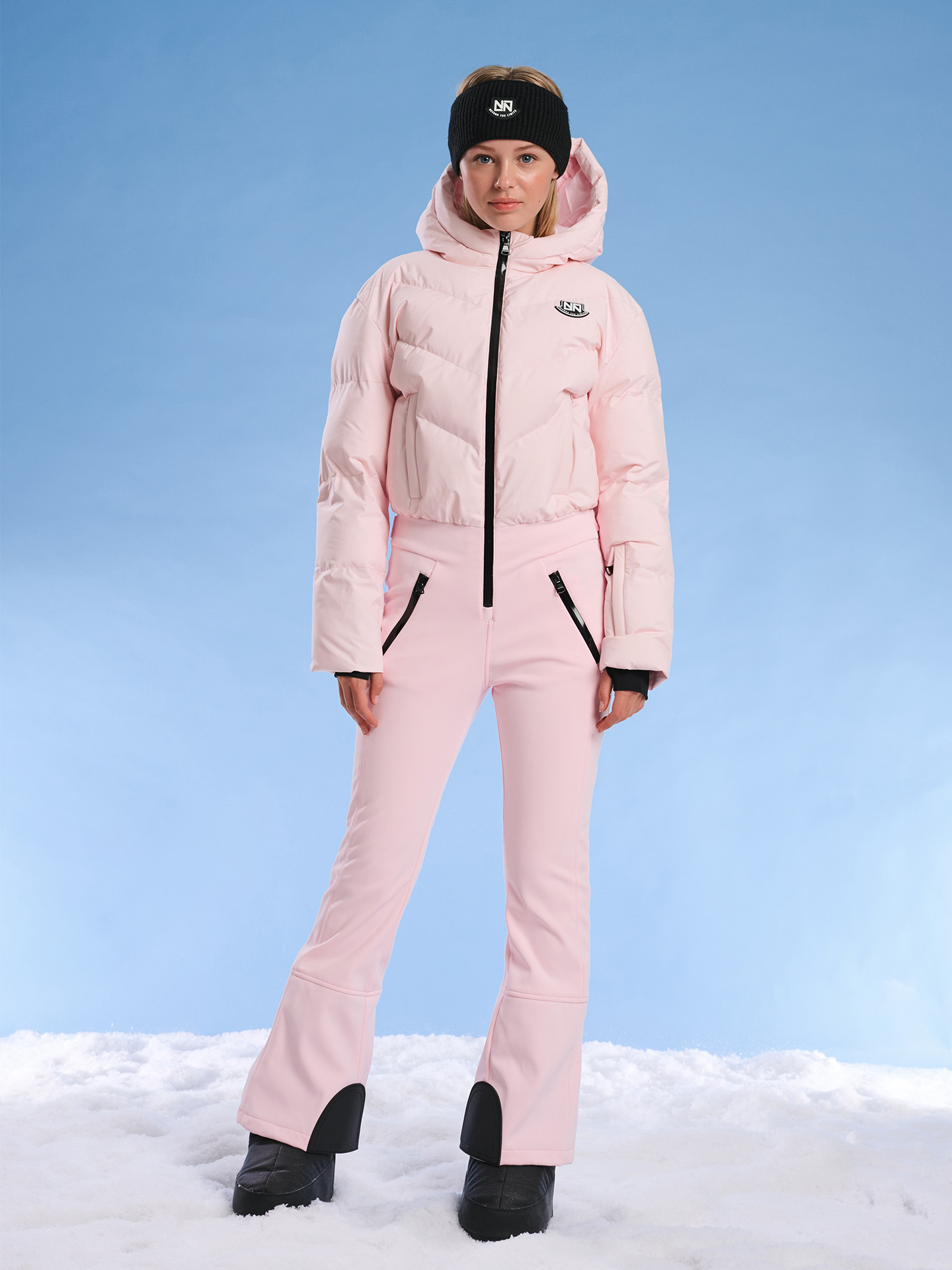 Getailleerde ski jumpsuit
