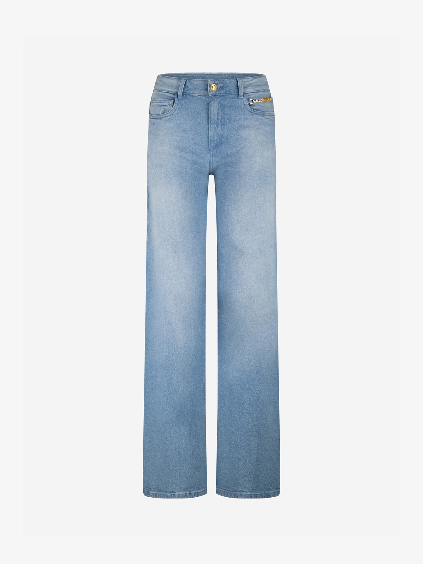 Jeans met ketting detail