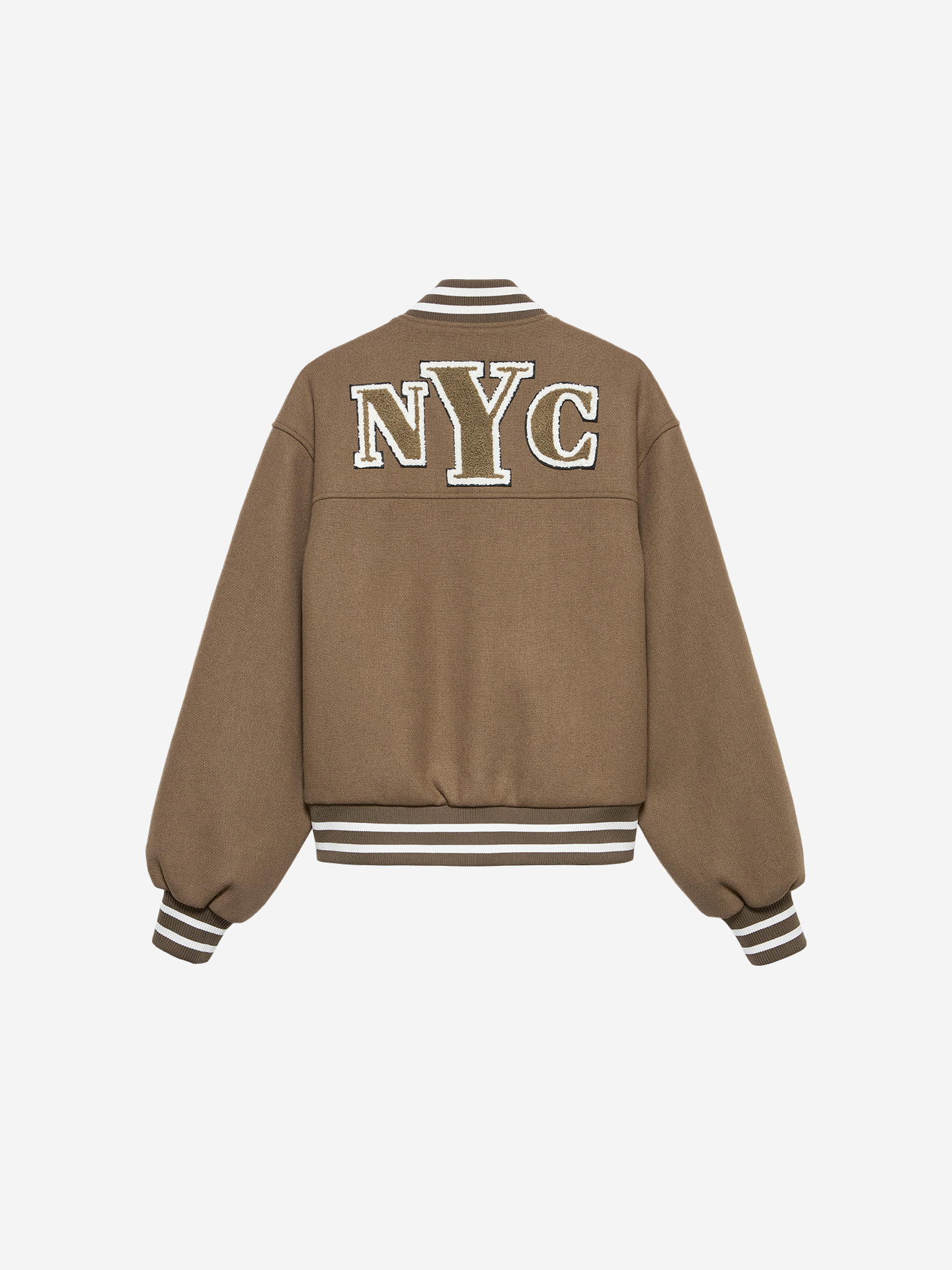 Oversized wool blend jacket