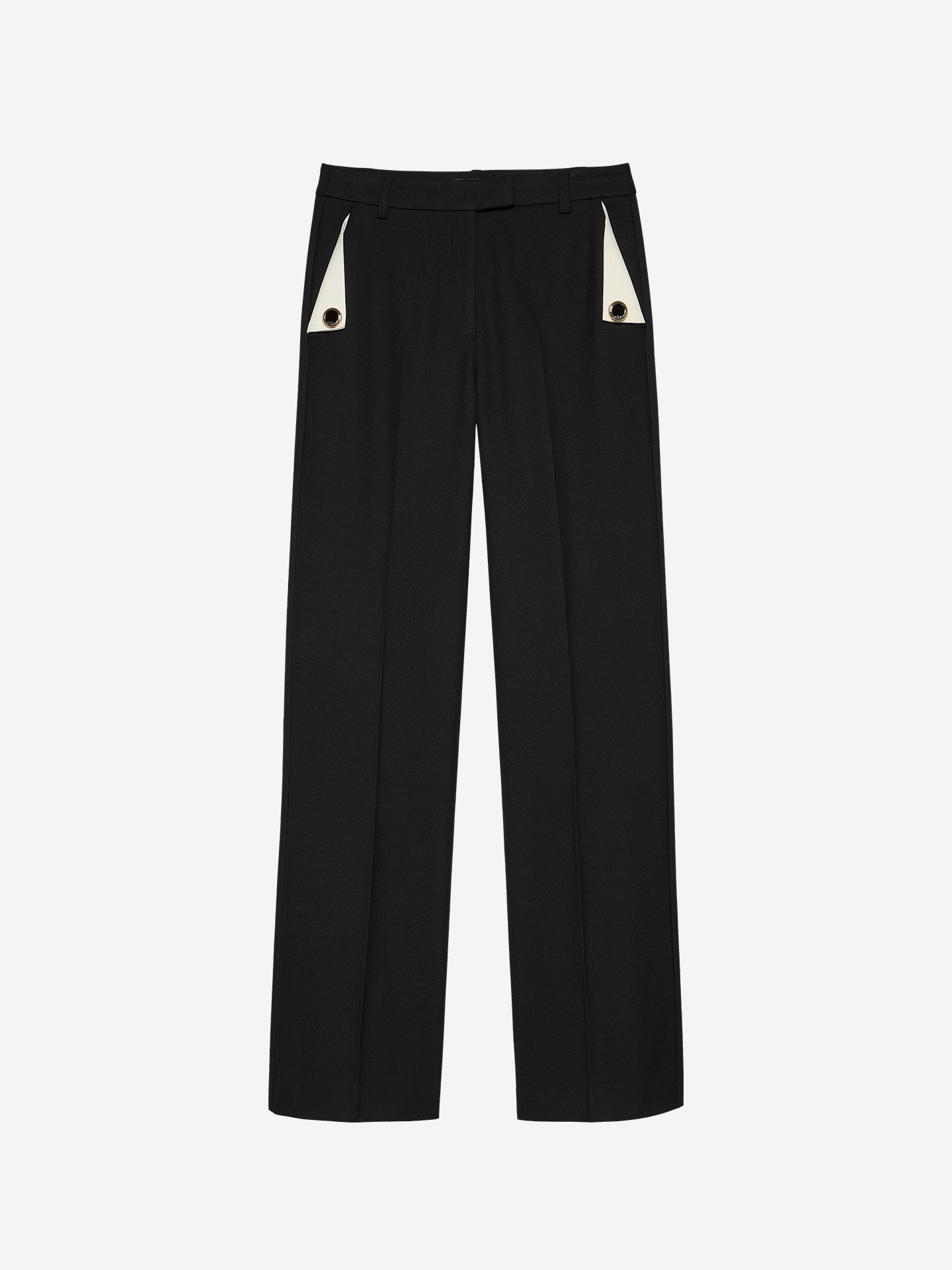 Trousers with contrasting details