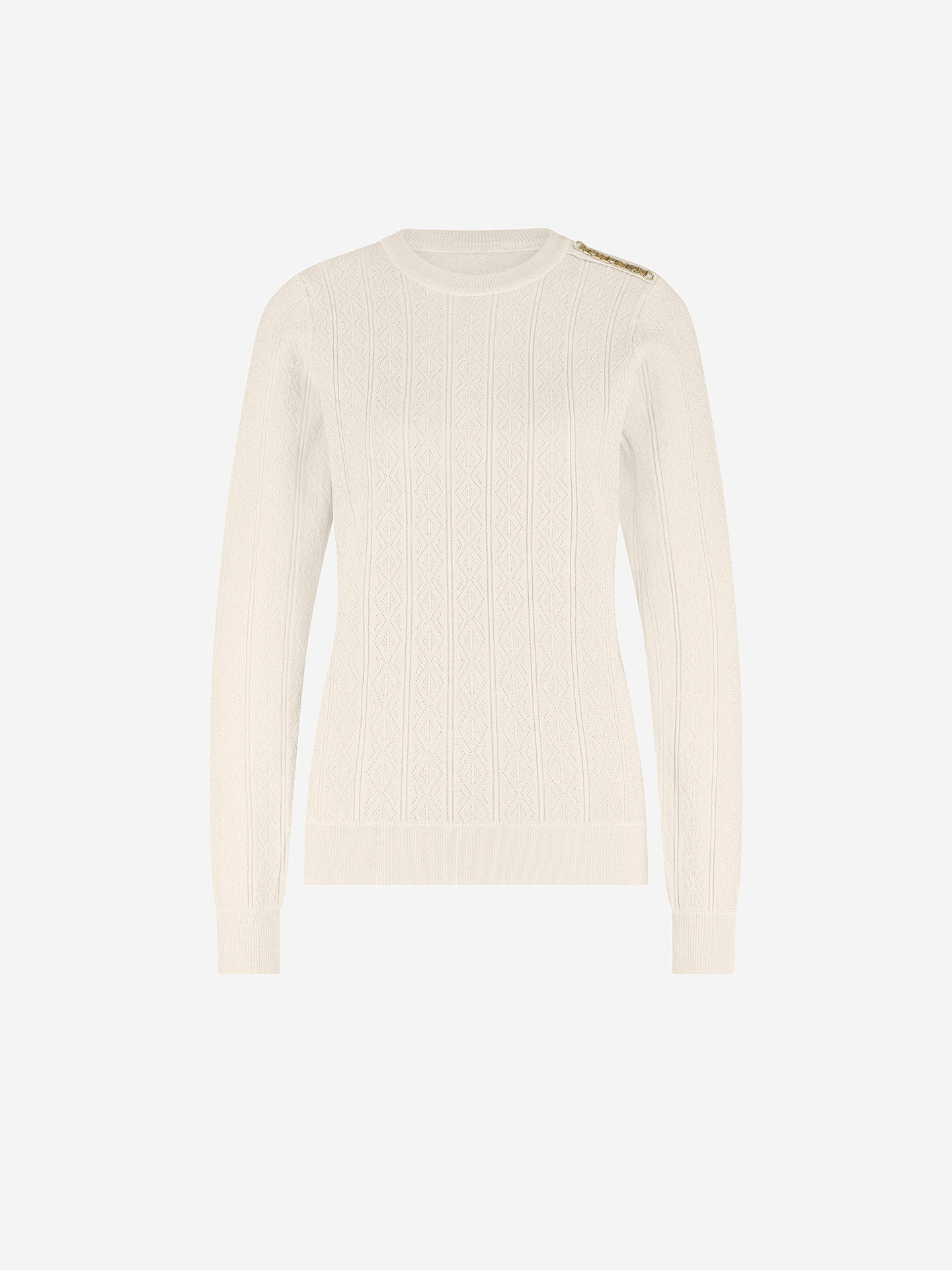 Knitted sweater with logo detail