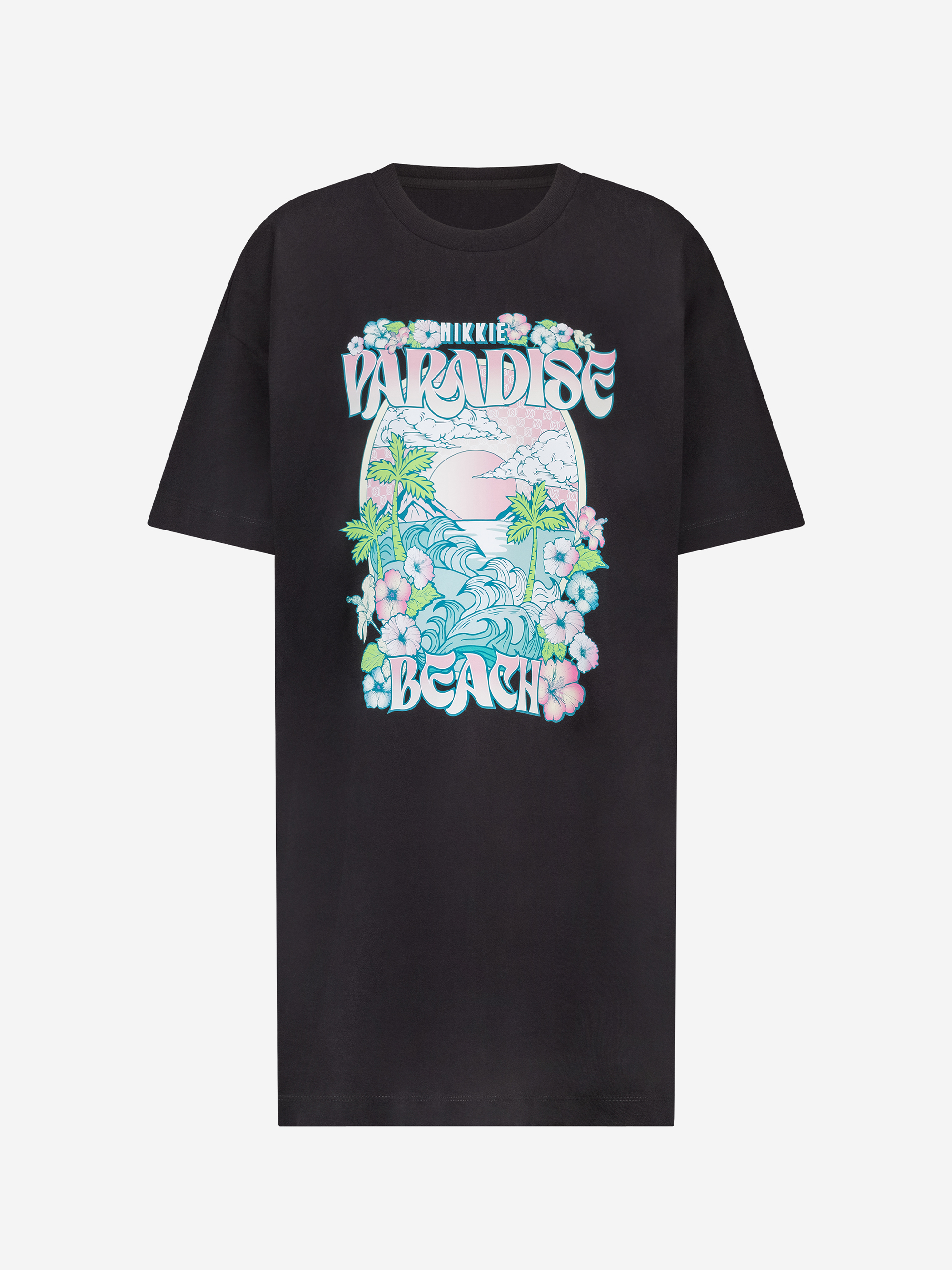 T-shirt dress with graphic print