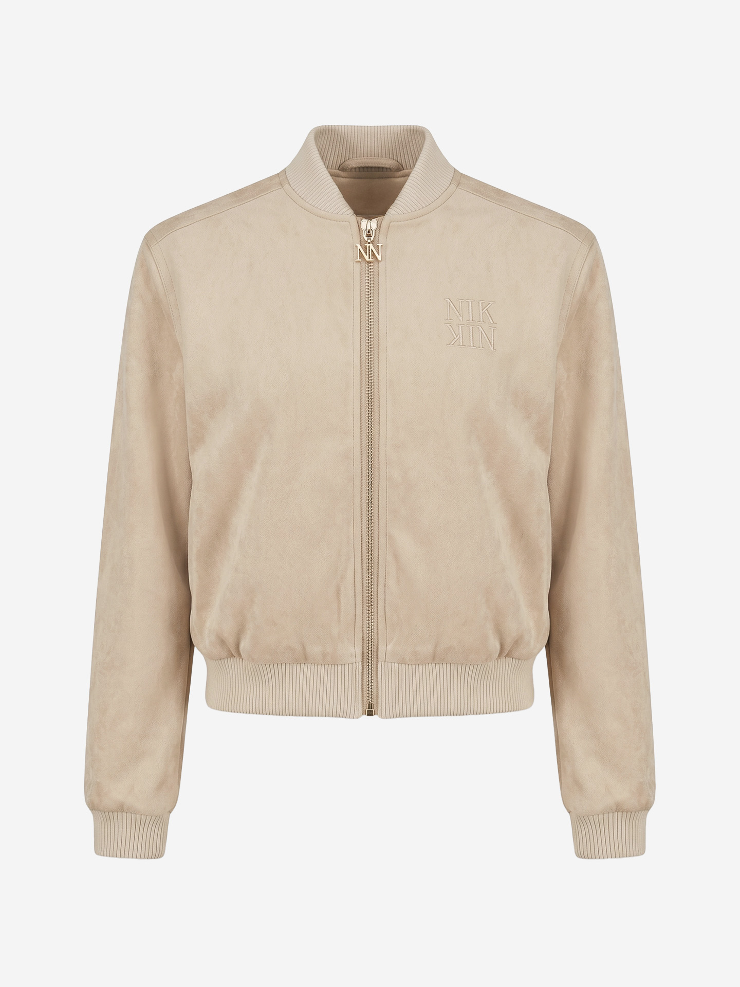 Suede bomber jacket