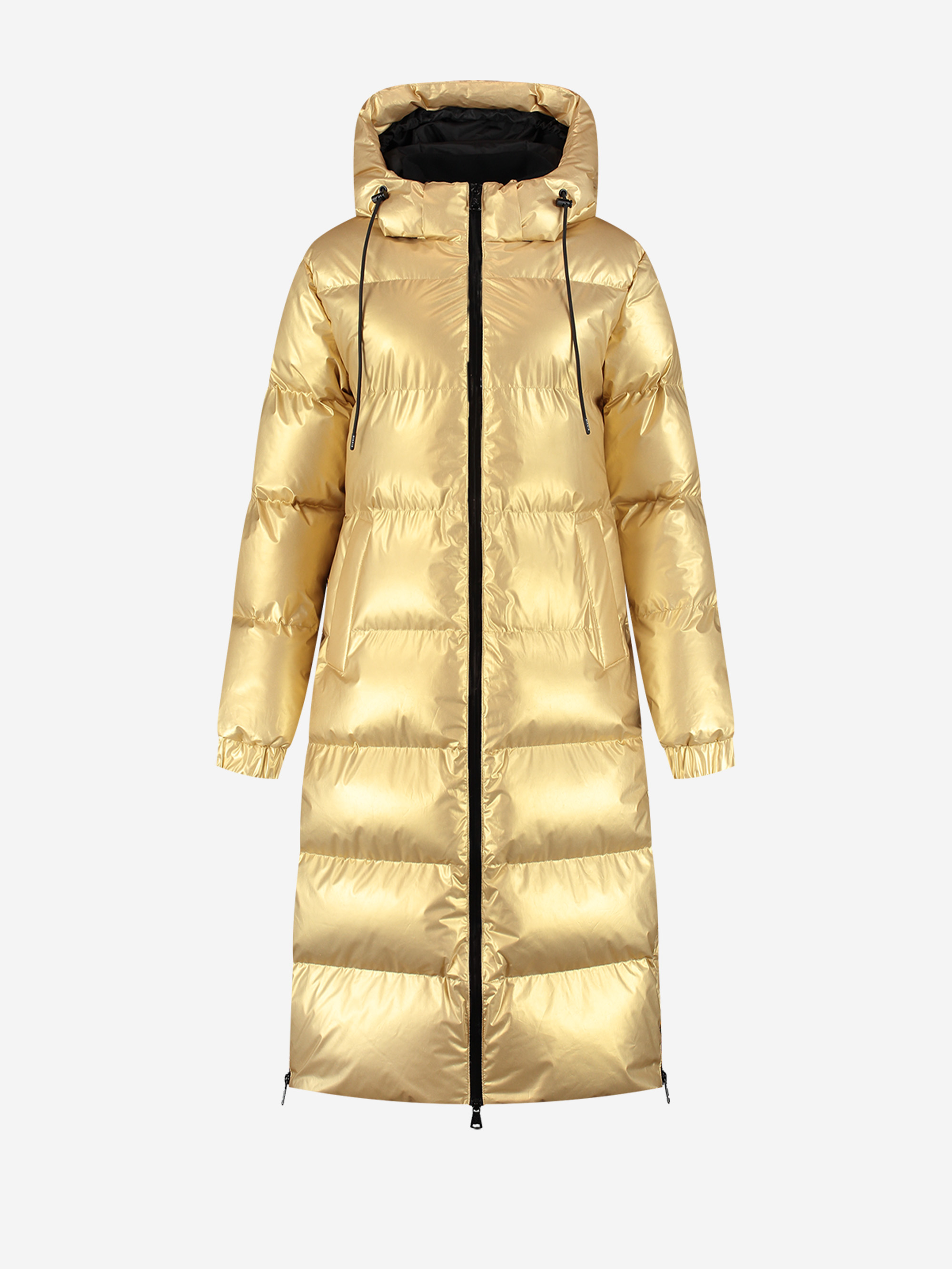 Puffer Coat Gold Long Jacket Elista Long Puffer Coat