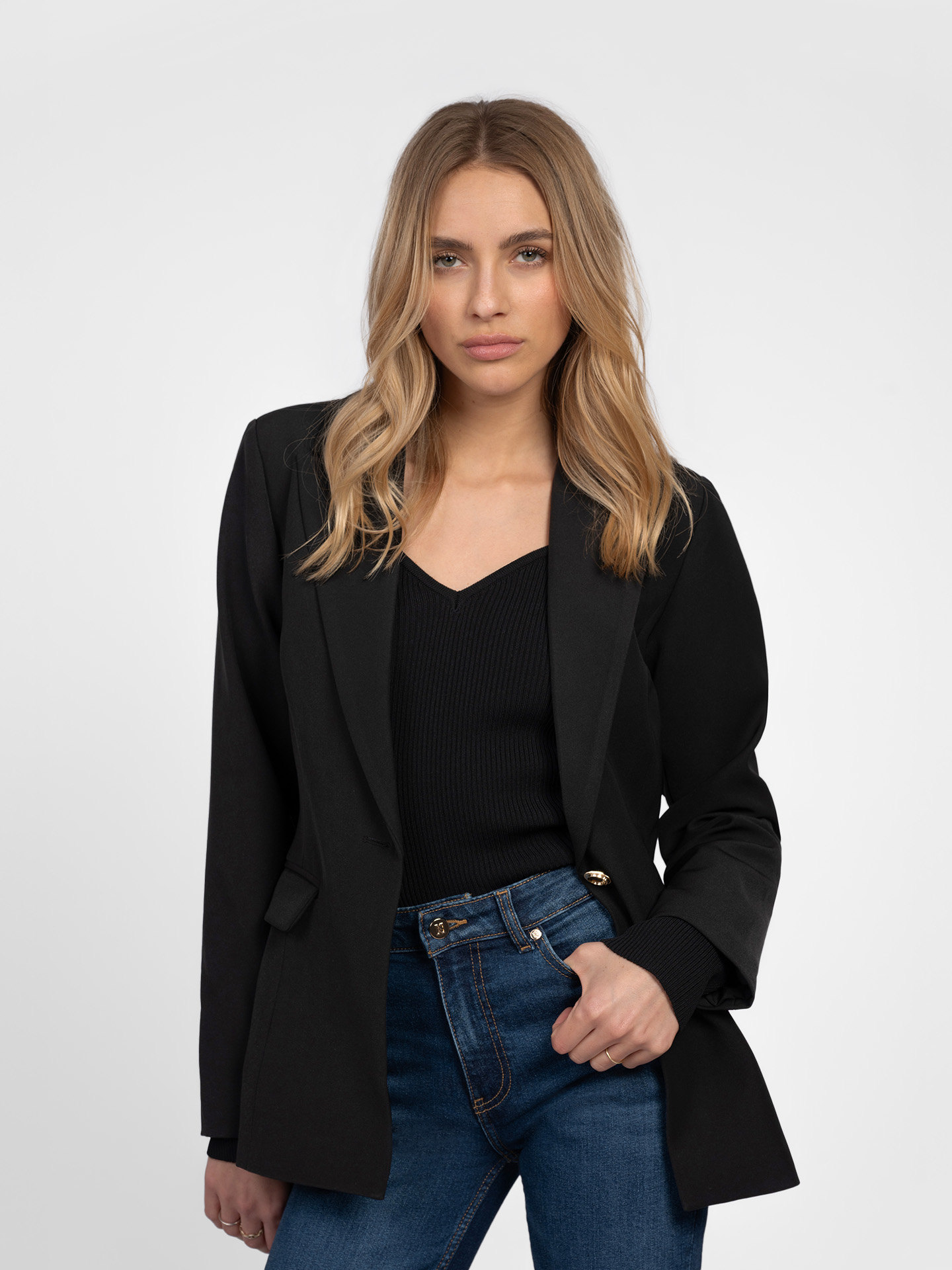 Blazer with chain detail