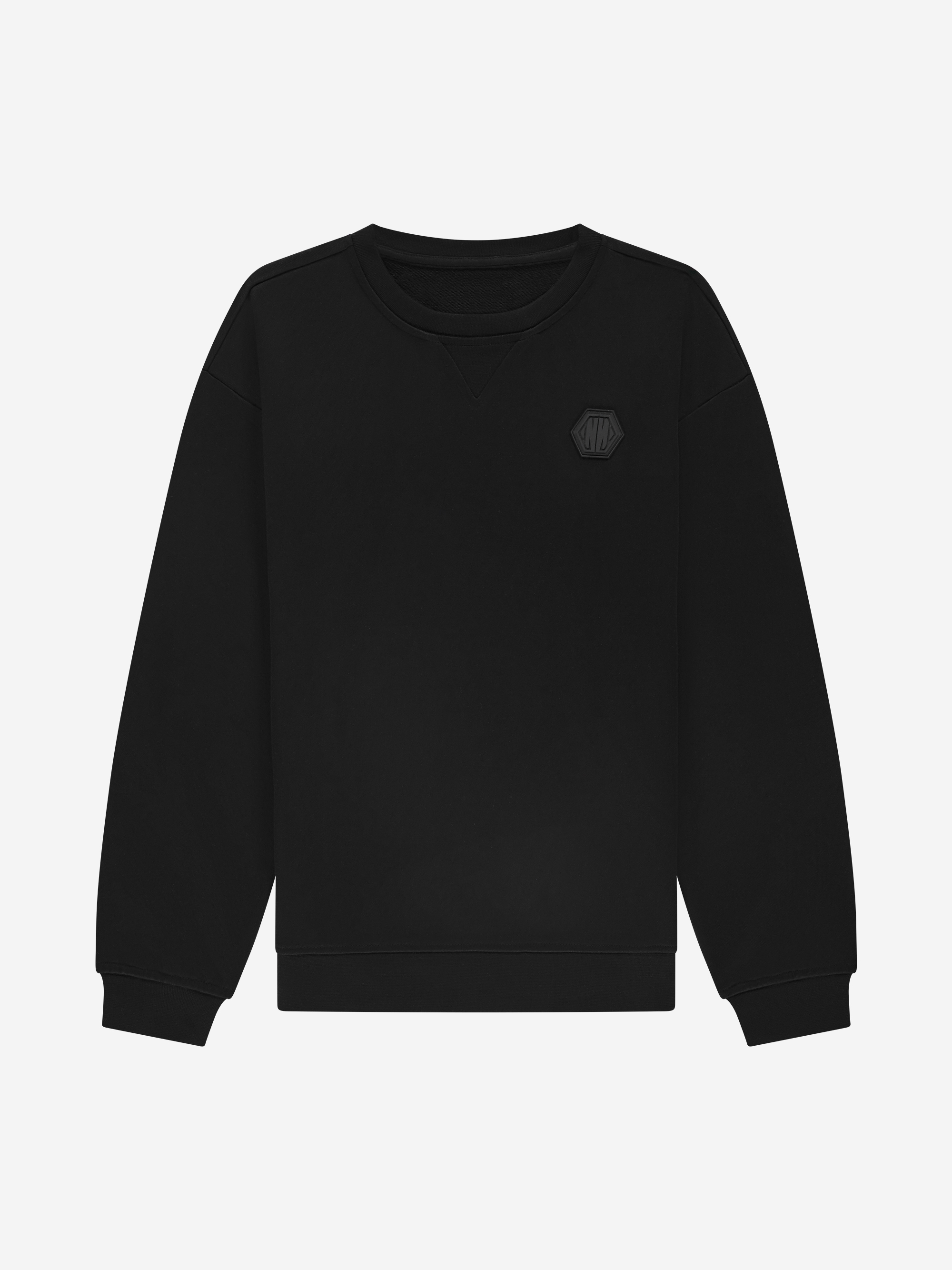 Loose-fitting sweater with N&N logo patch