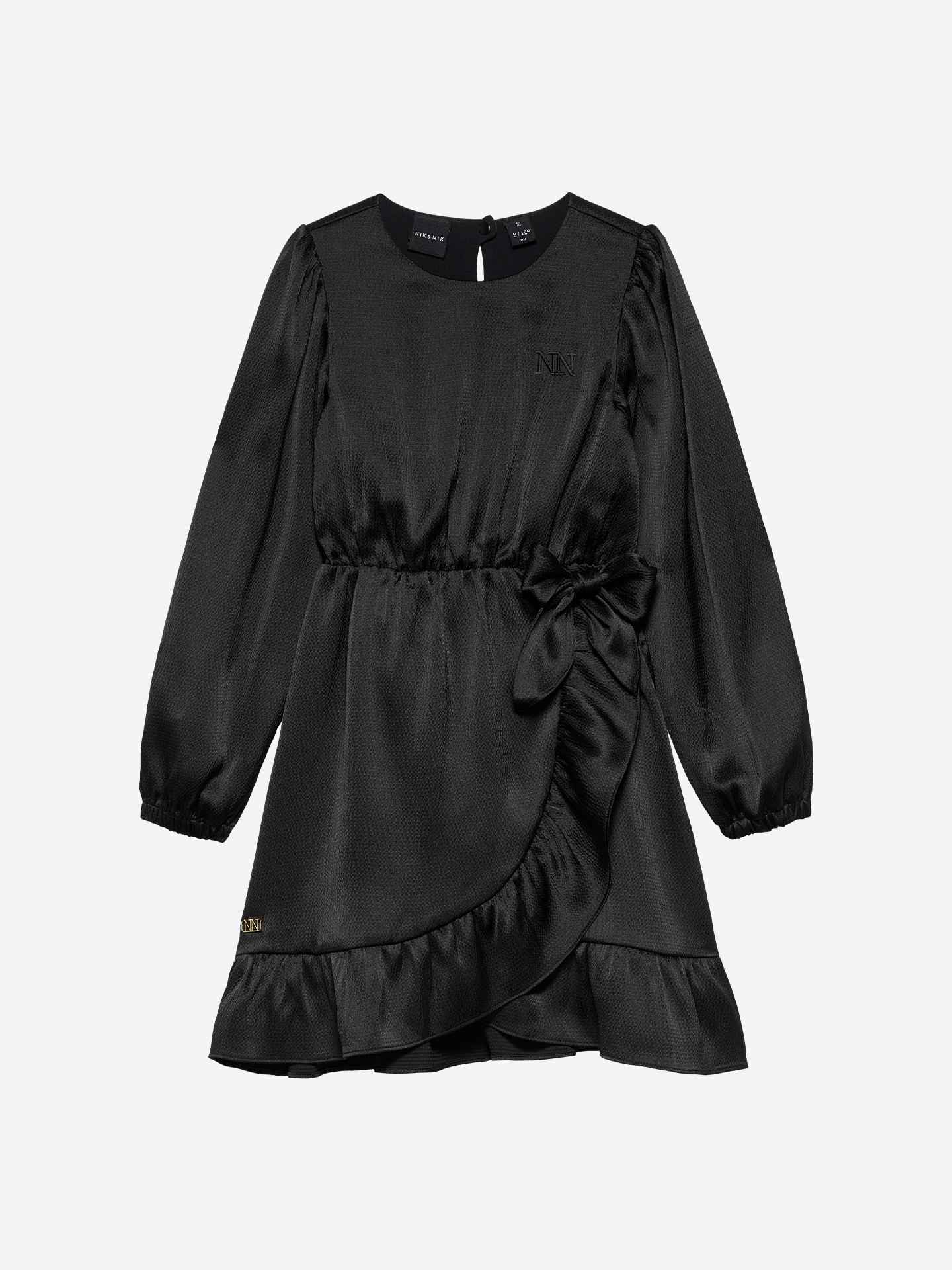 A-line dress with ruffles