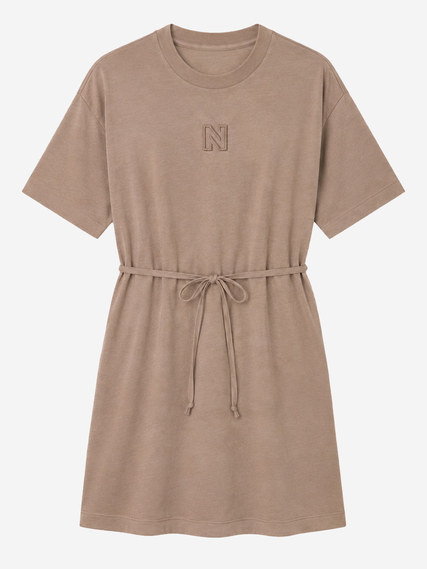 T-shirtjurk met strikkoord