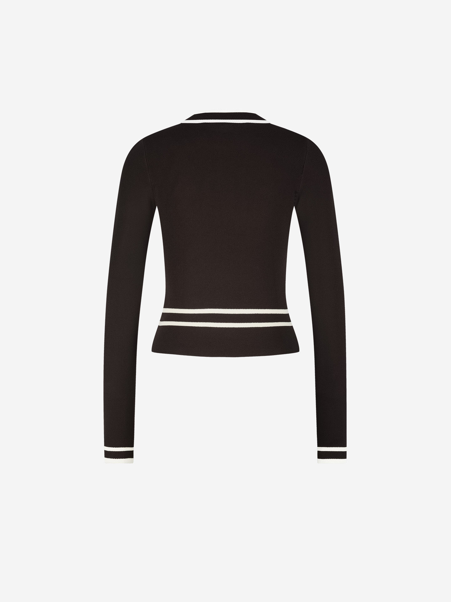 Fitted top with chain detail