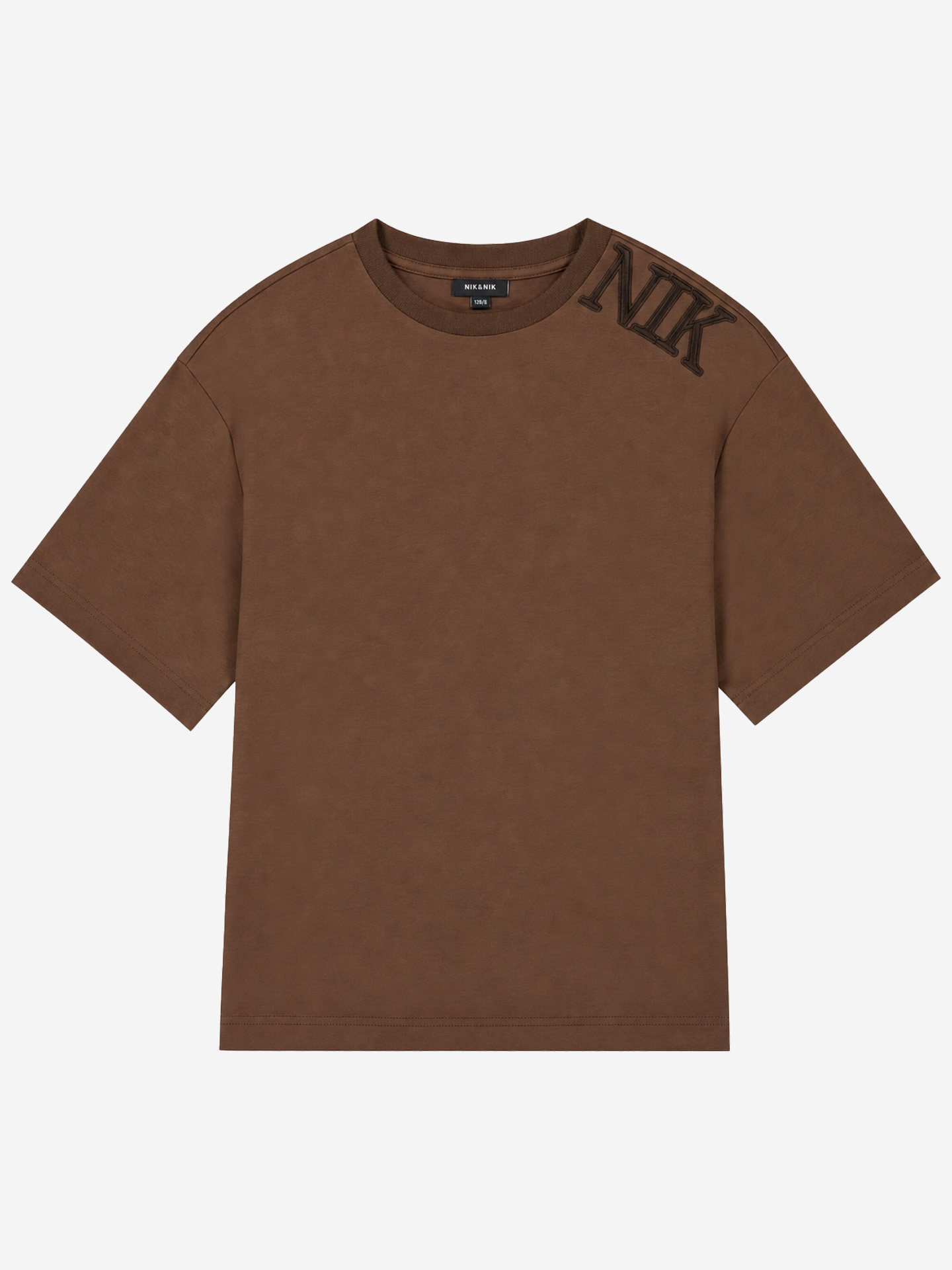 Cropped T-shirt with embroidered logo