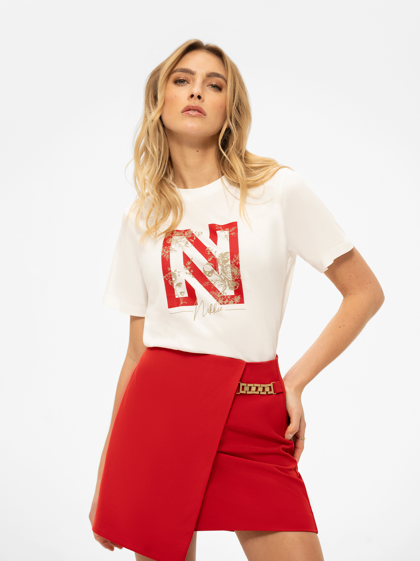 T-shirt met logo print