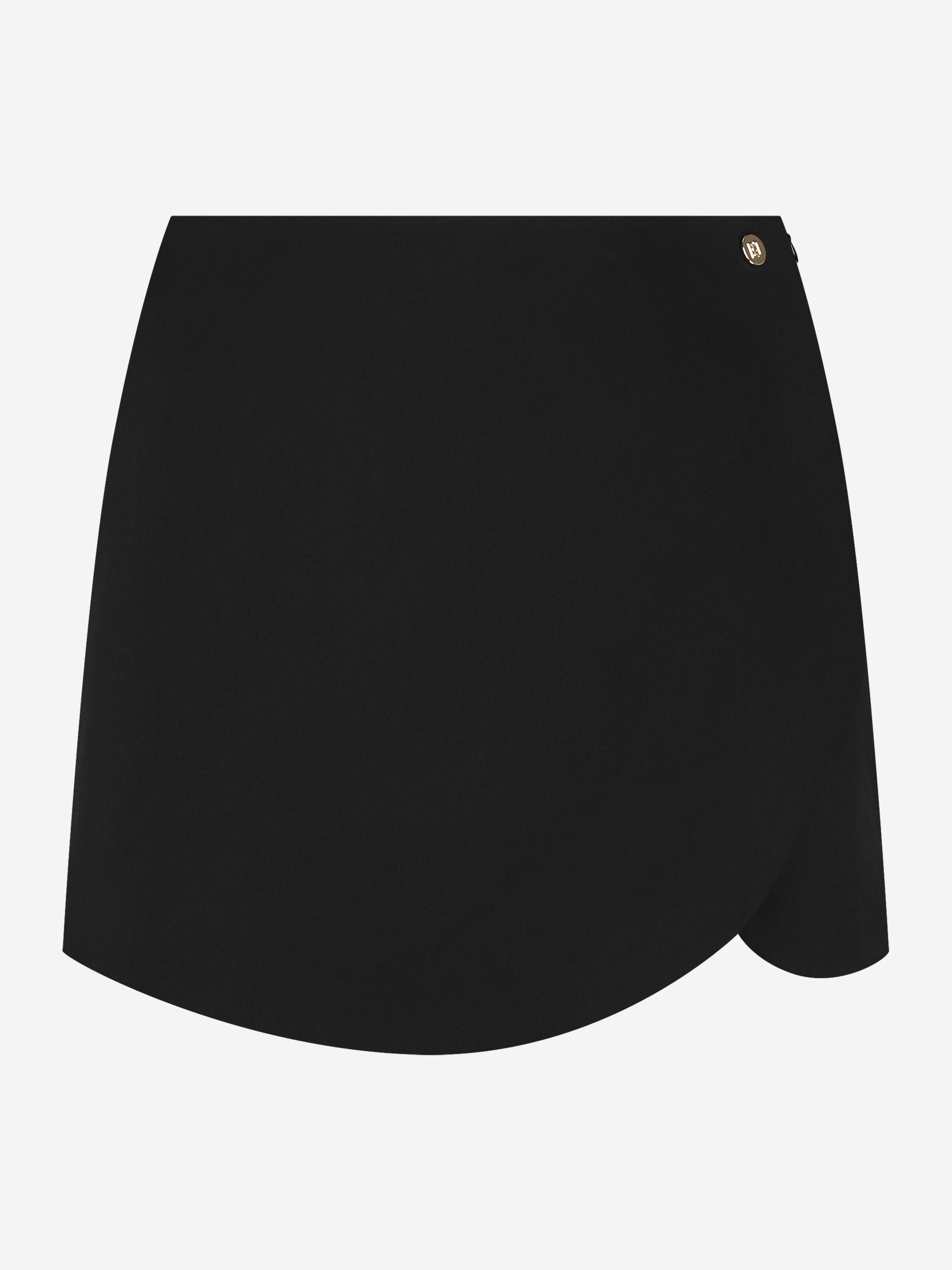 Aansluitende skort met asymmetrische voorkant