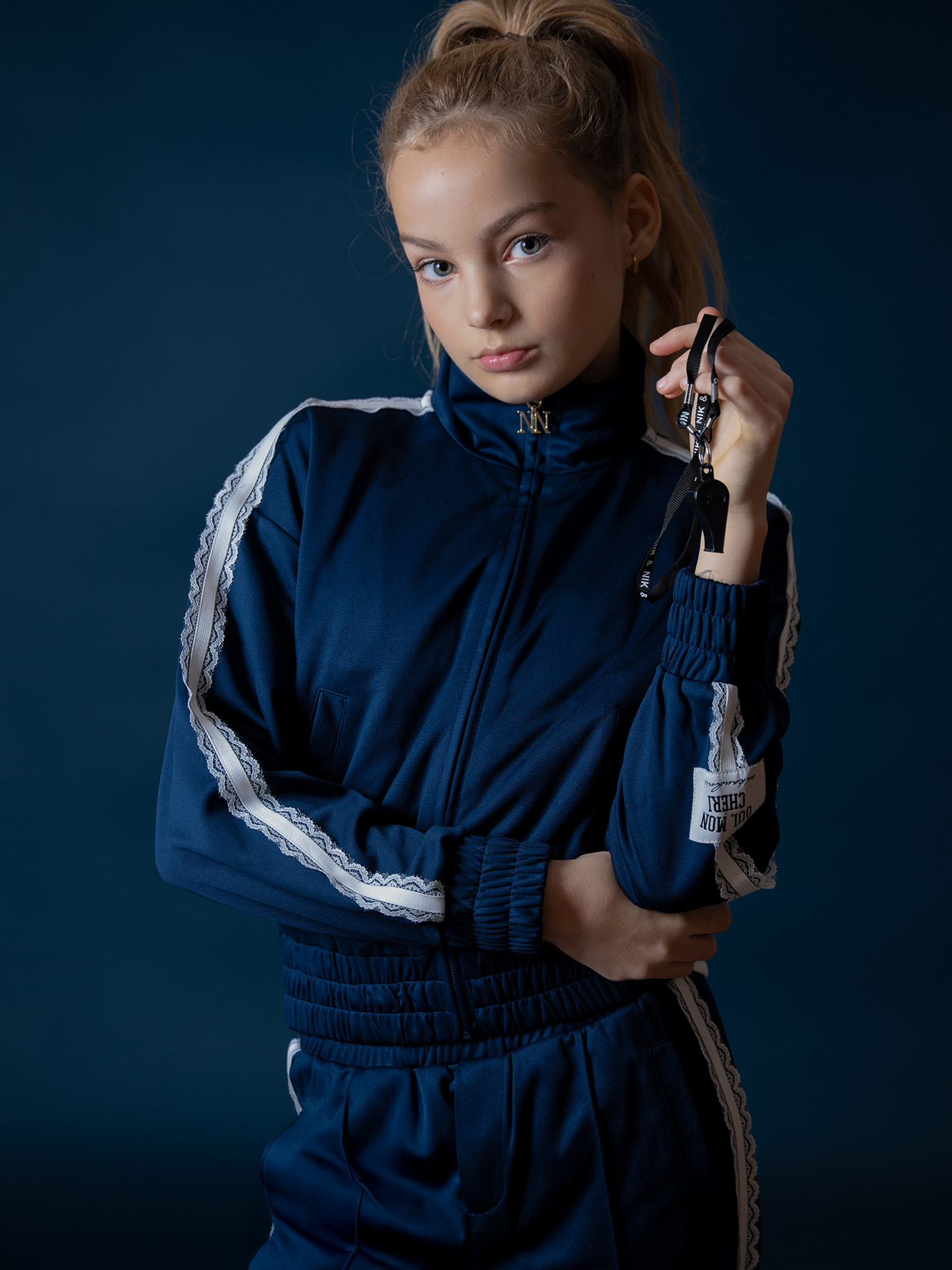 Track jack met kanten bies