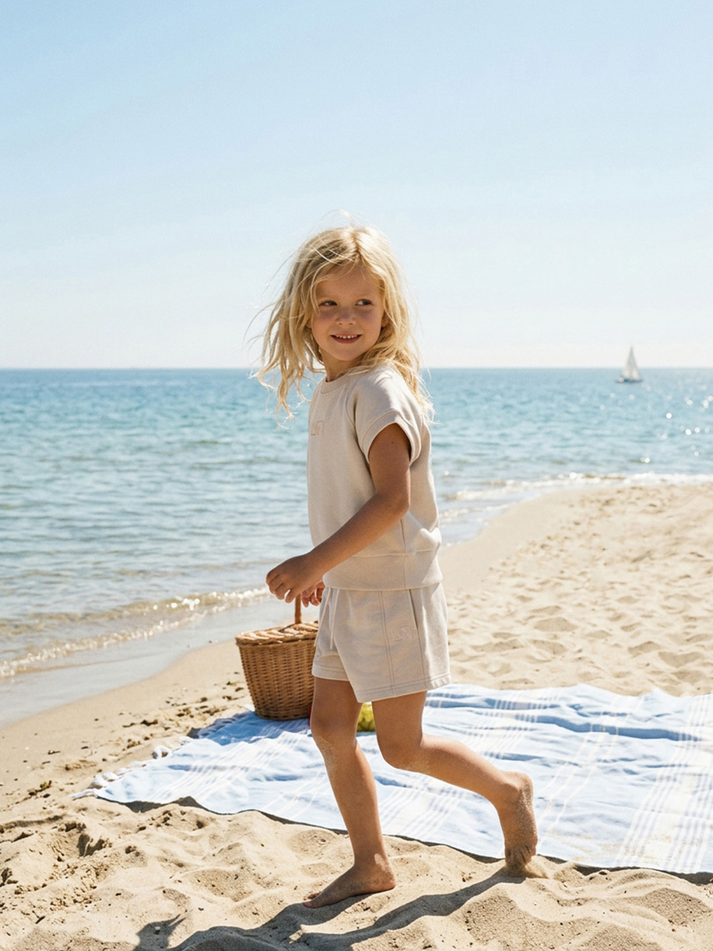 Sweat shorts with drawstring