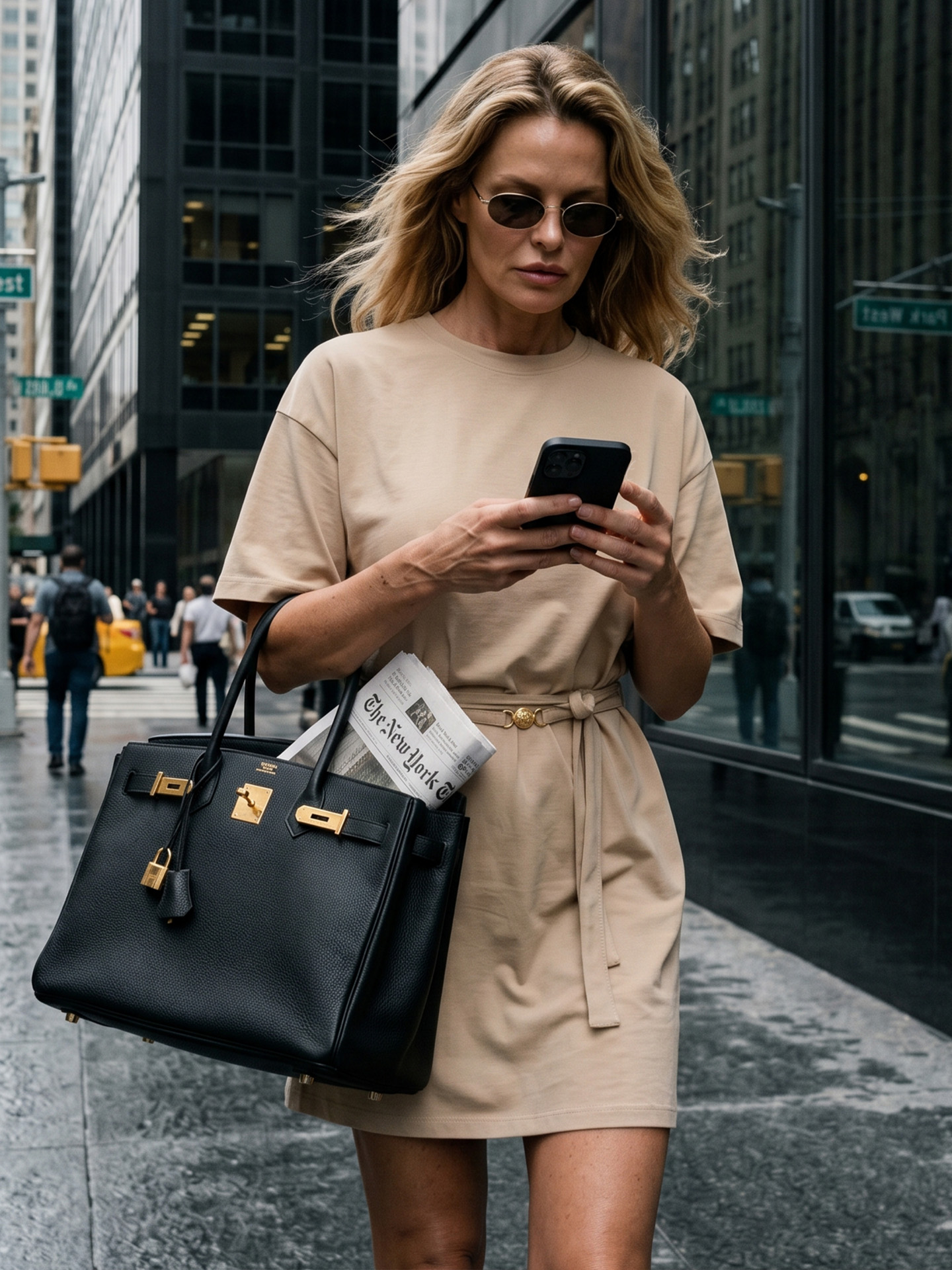 T-shirtjurk met ceintuur